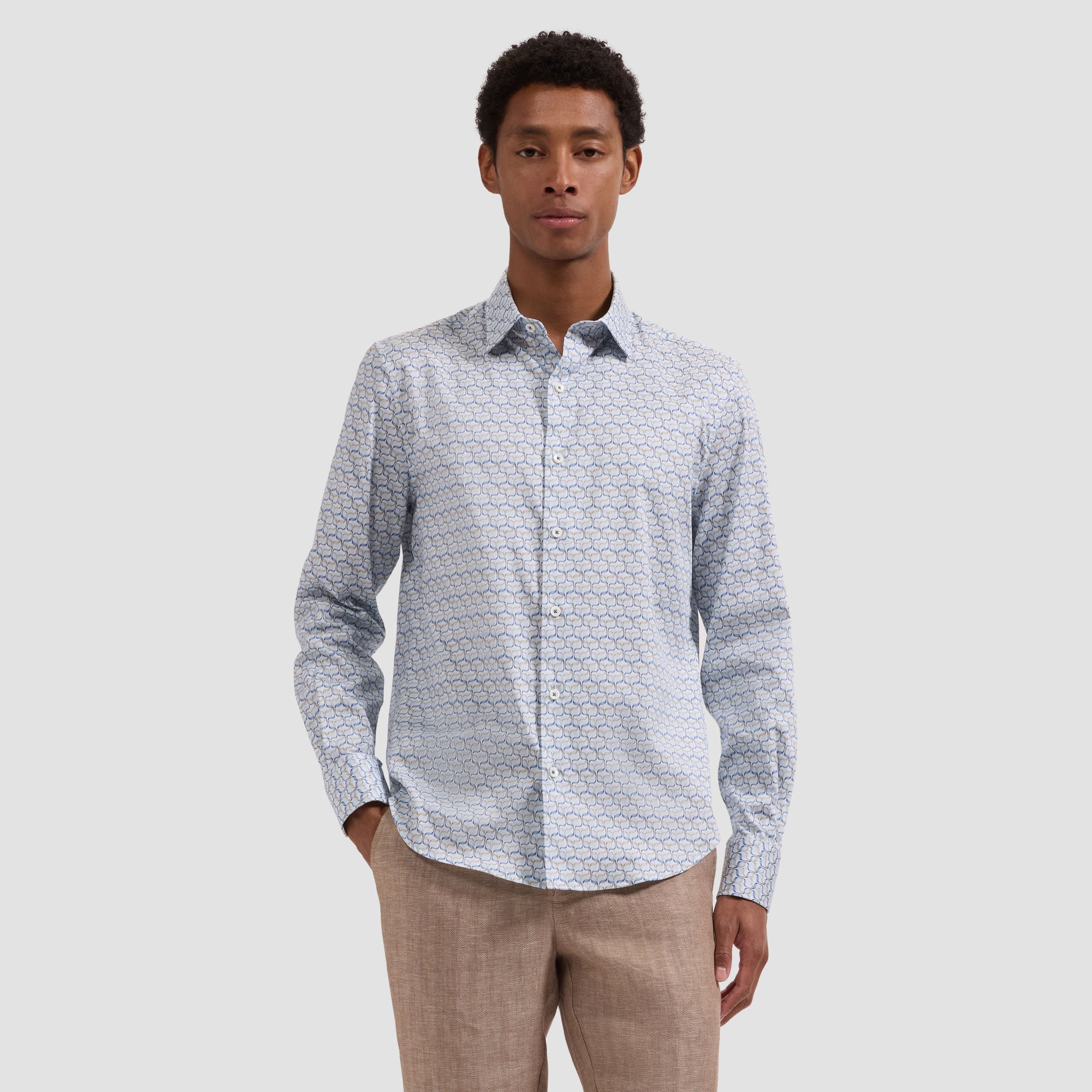Julian Geometric Wave Shirt