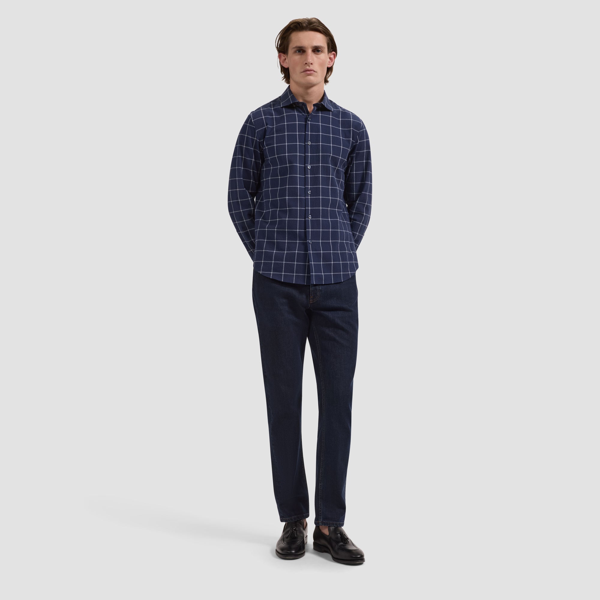 Axel Windowpane Shirt