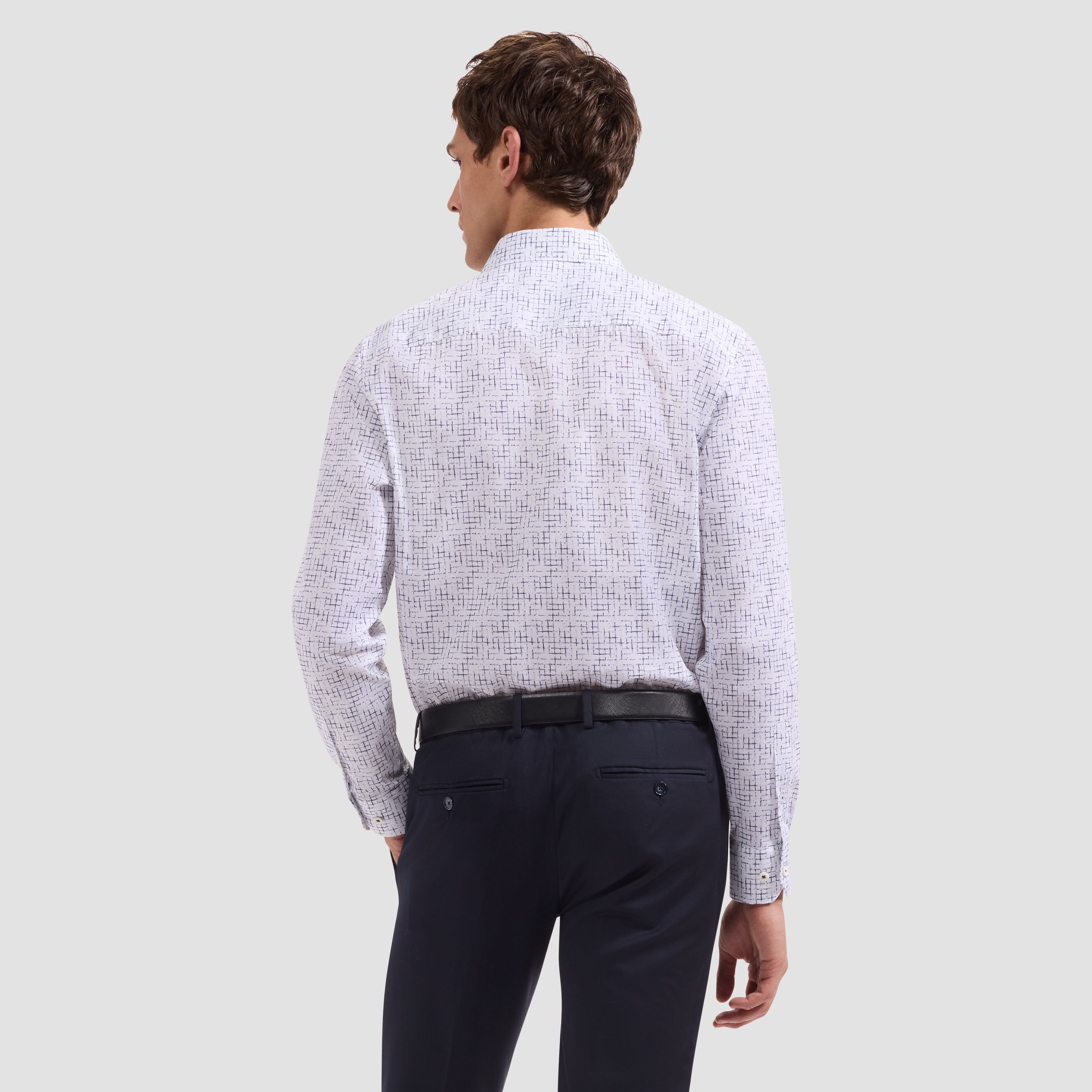トップス CTHY LUXURY MATERIAL CLASSIC SHIRTS Axel Crosshatch Shirt – BUGATCHI