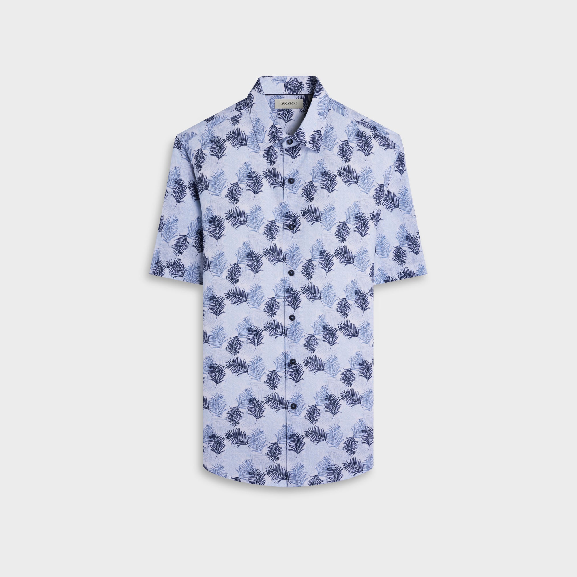 Orson Leaf Print Short-Sleeve Shirt