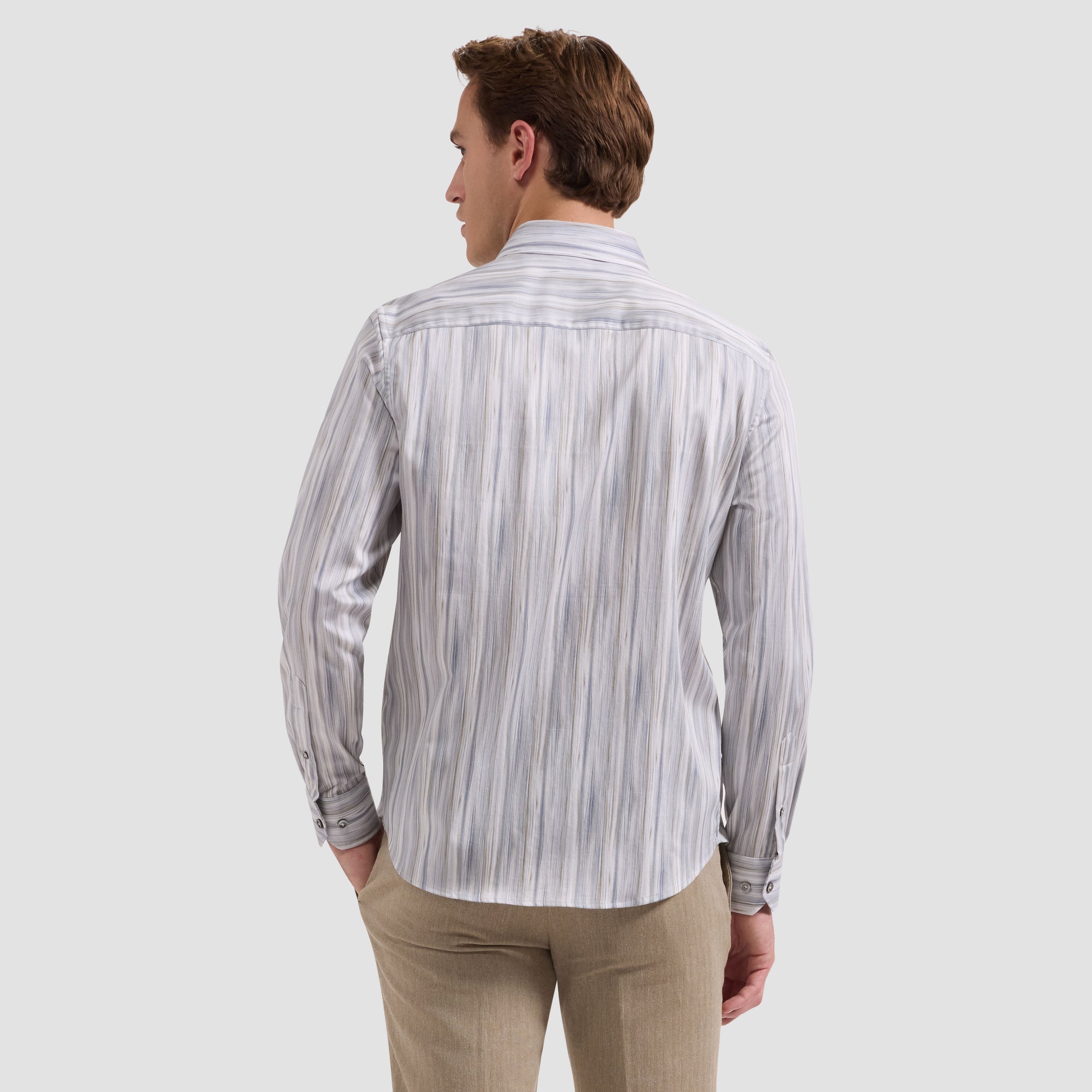Julian Brushstroke Striped Shirt