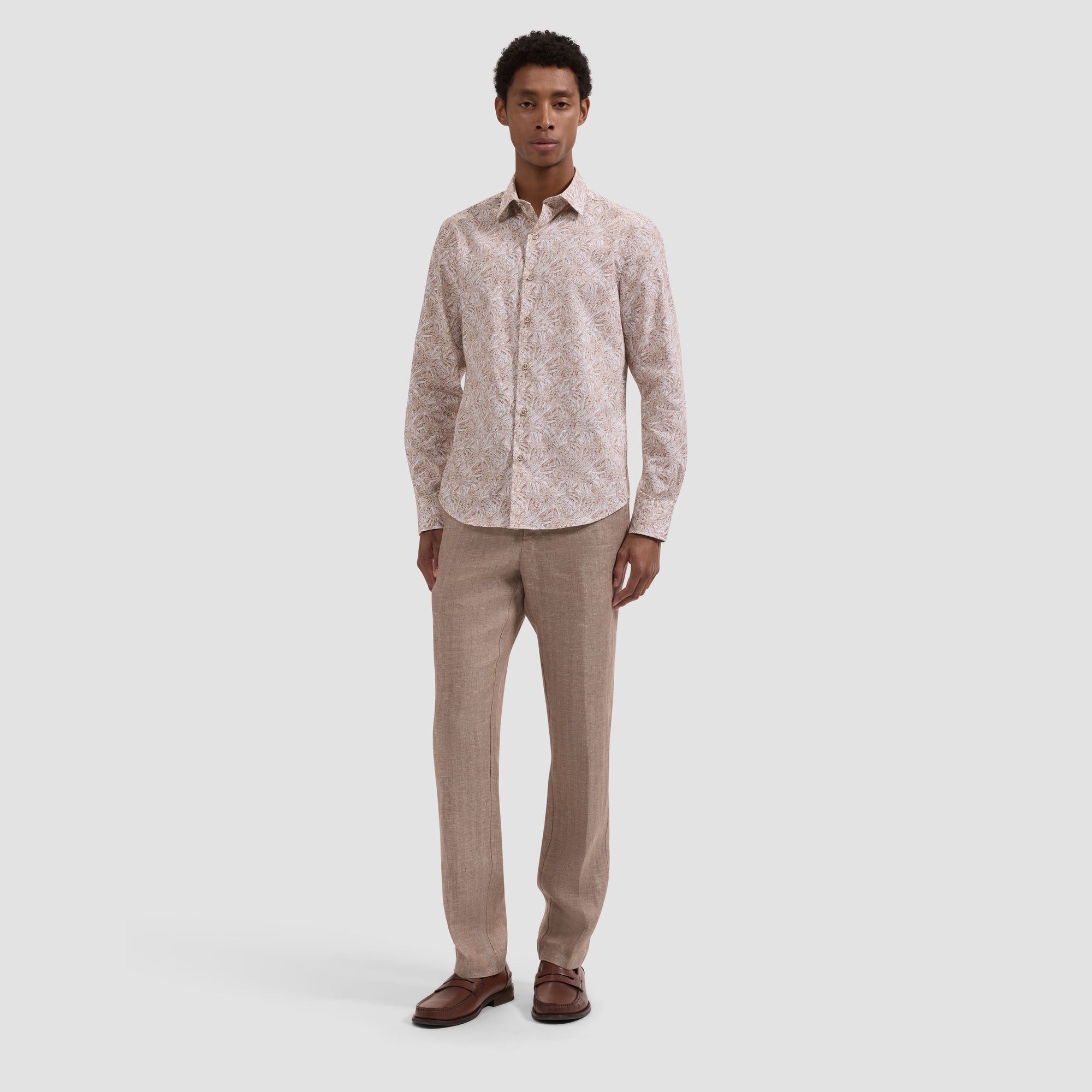 Julian Leaf Print Shirt