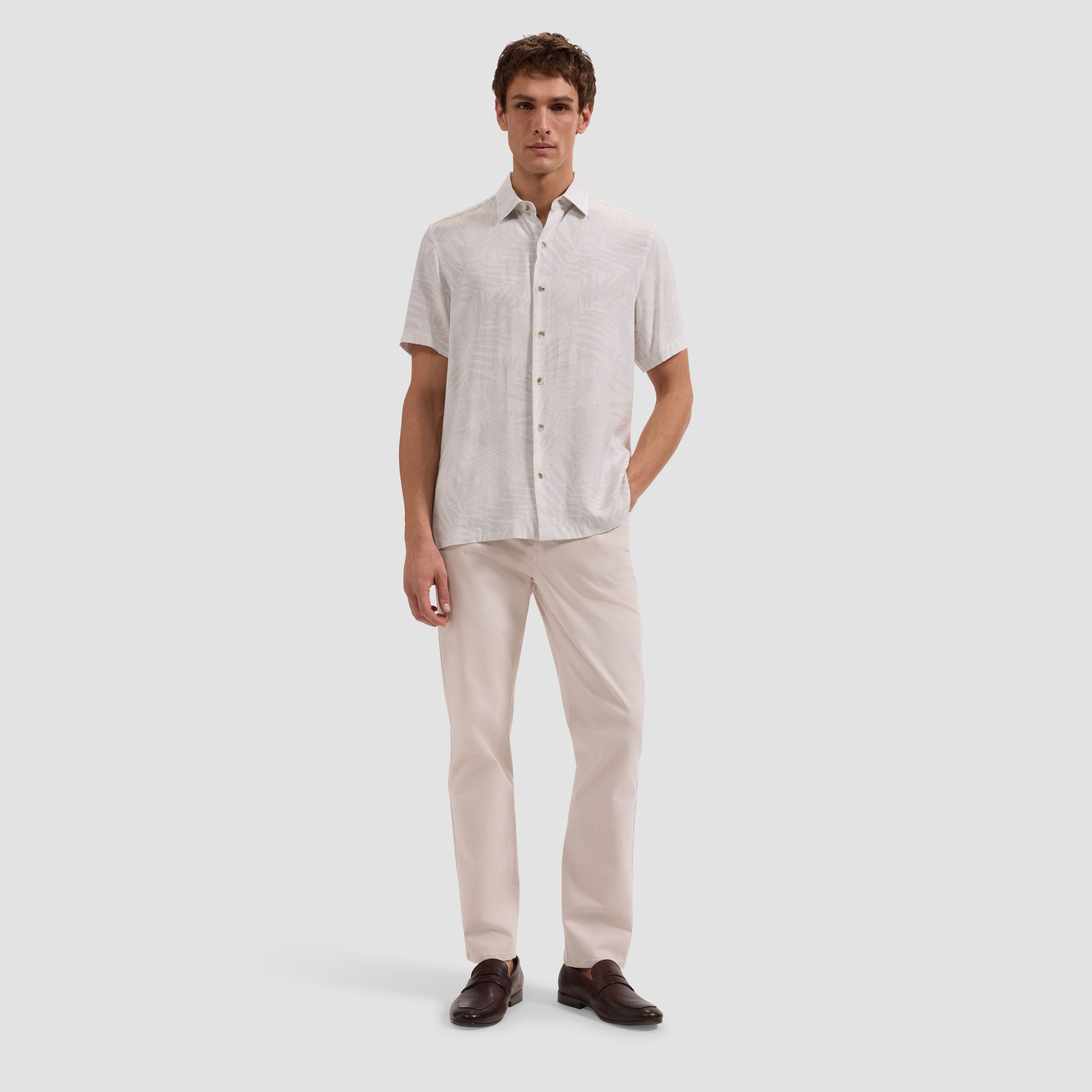 Vero Micro Dot Short-Sleeve Shirt