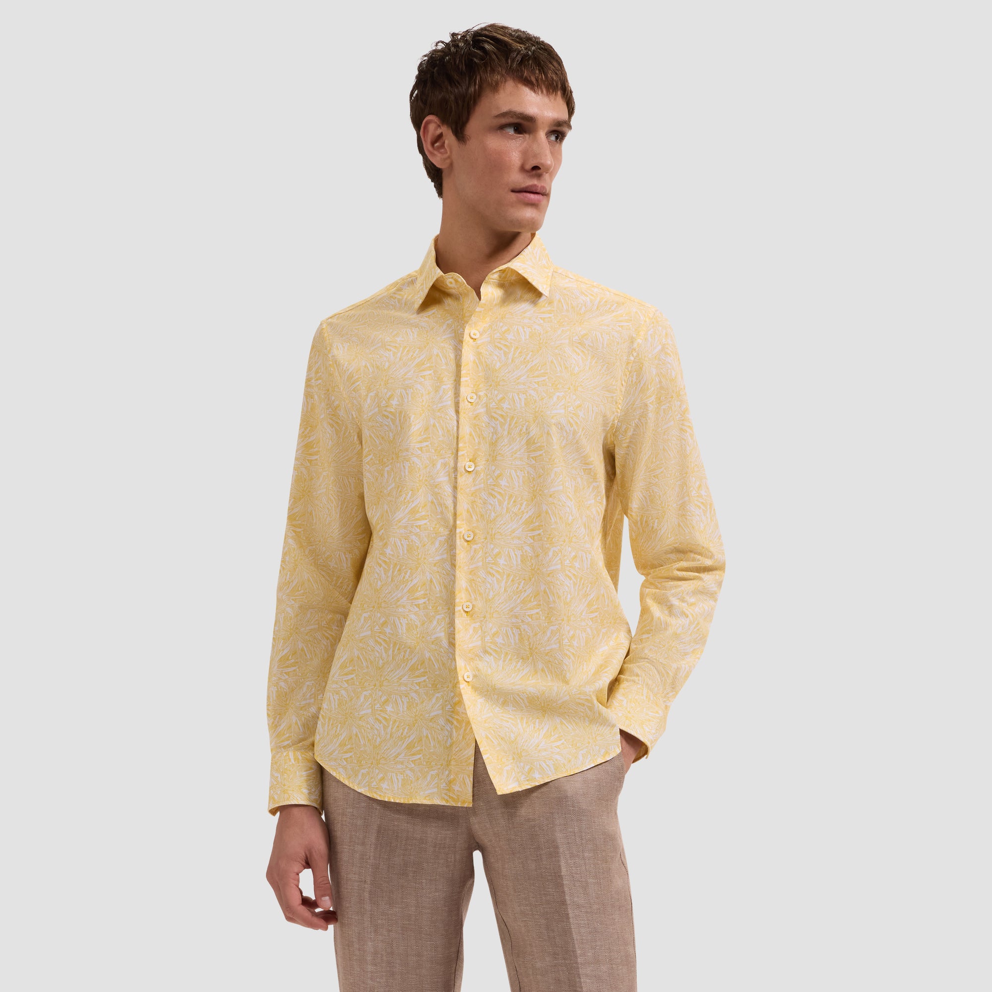 Julian Leaf Print Shirt