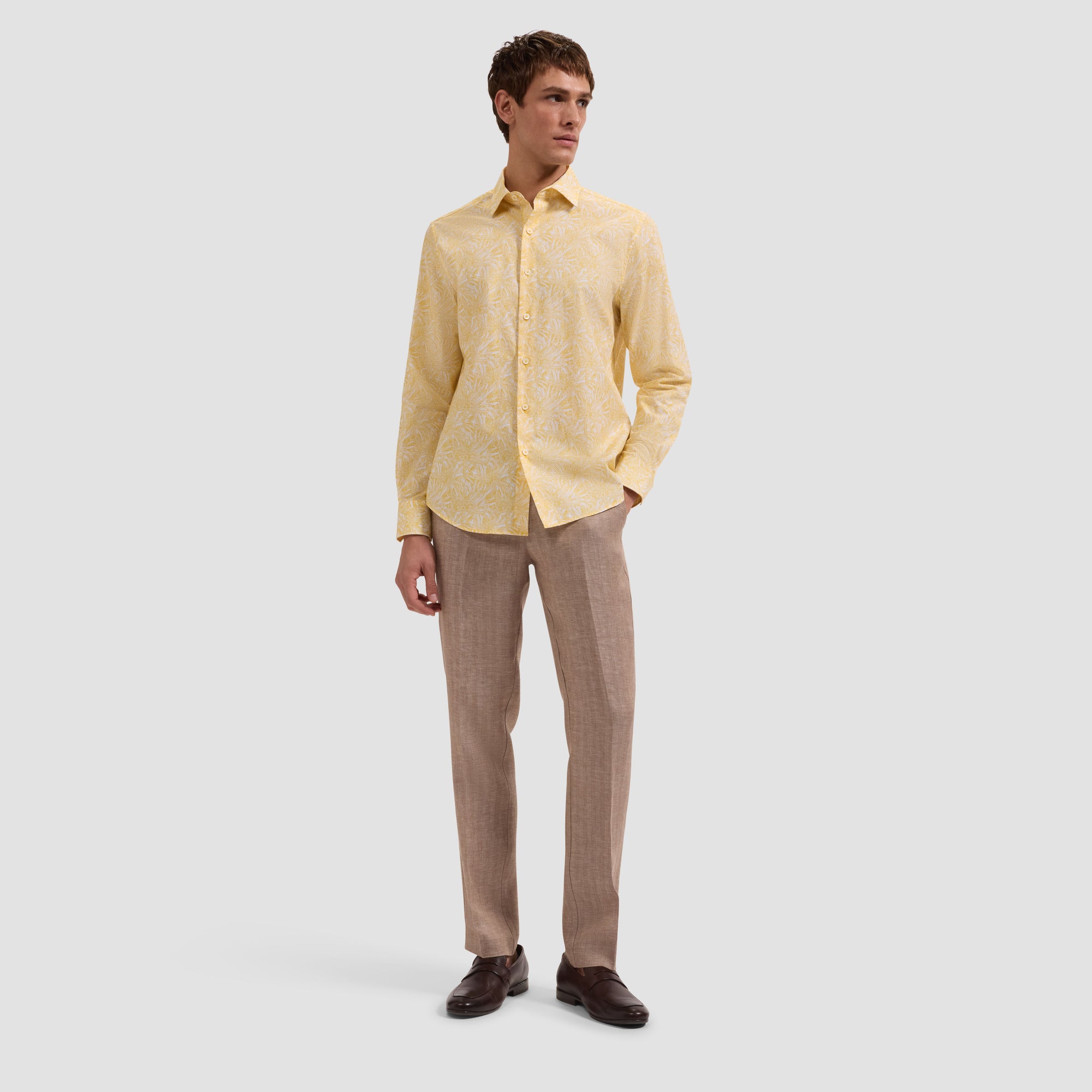 Julian Leaf Print Shirt
