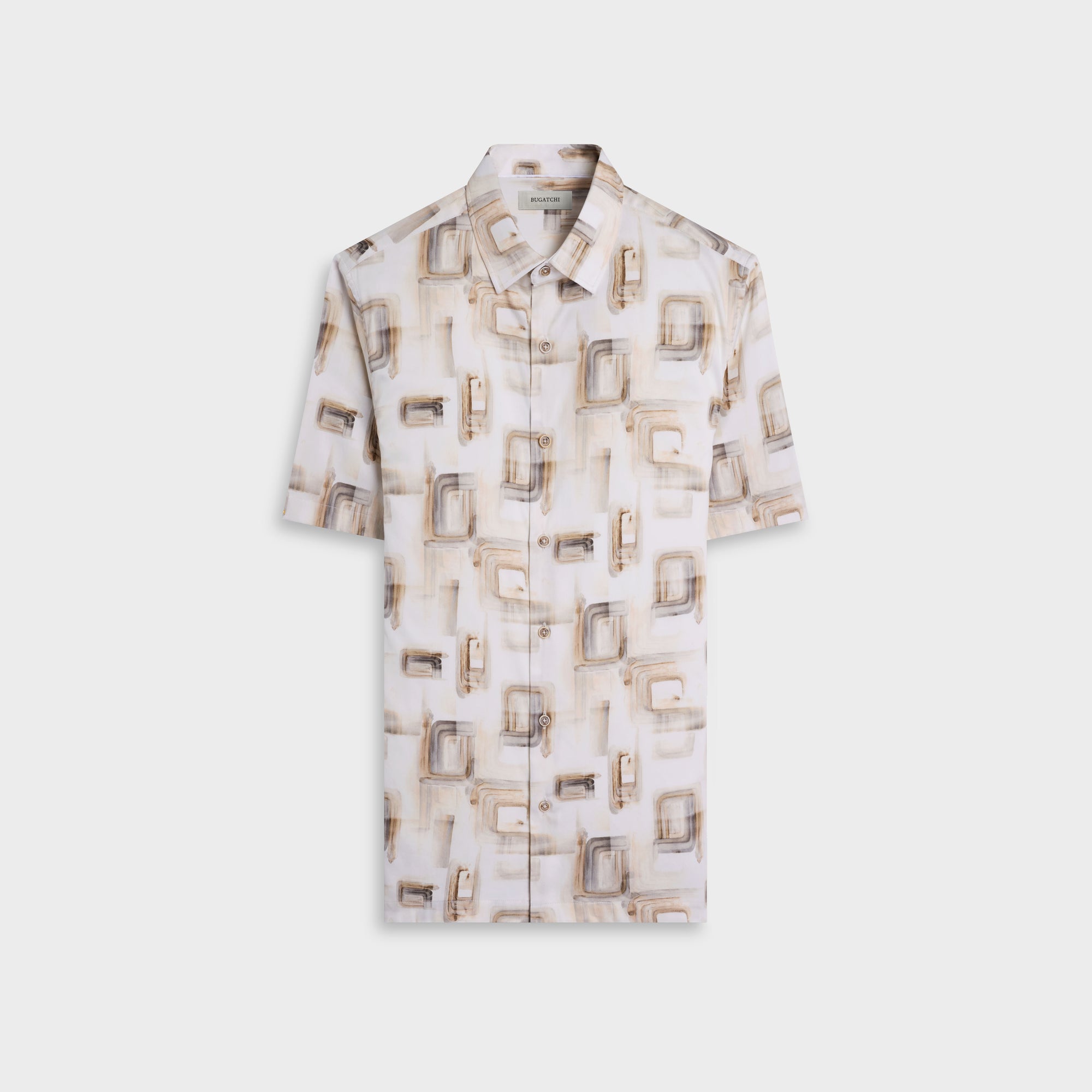 Vero Watercolor Abstract Short-Sleeve Shirt
