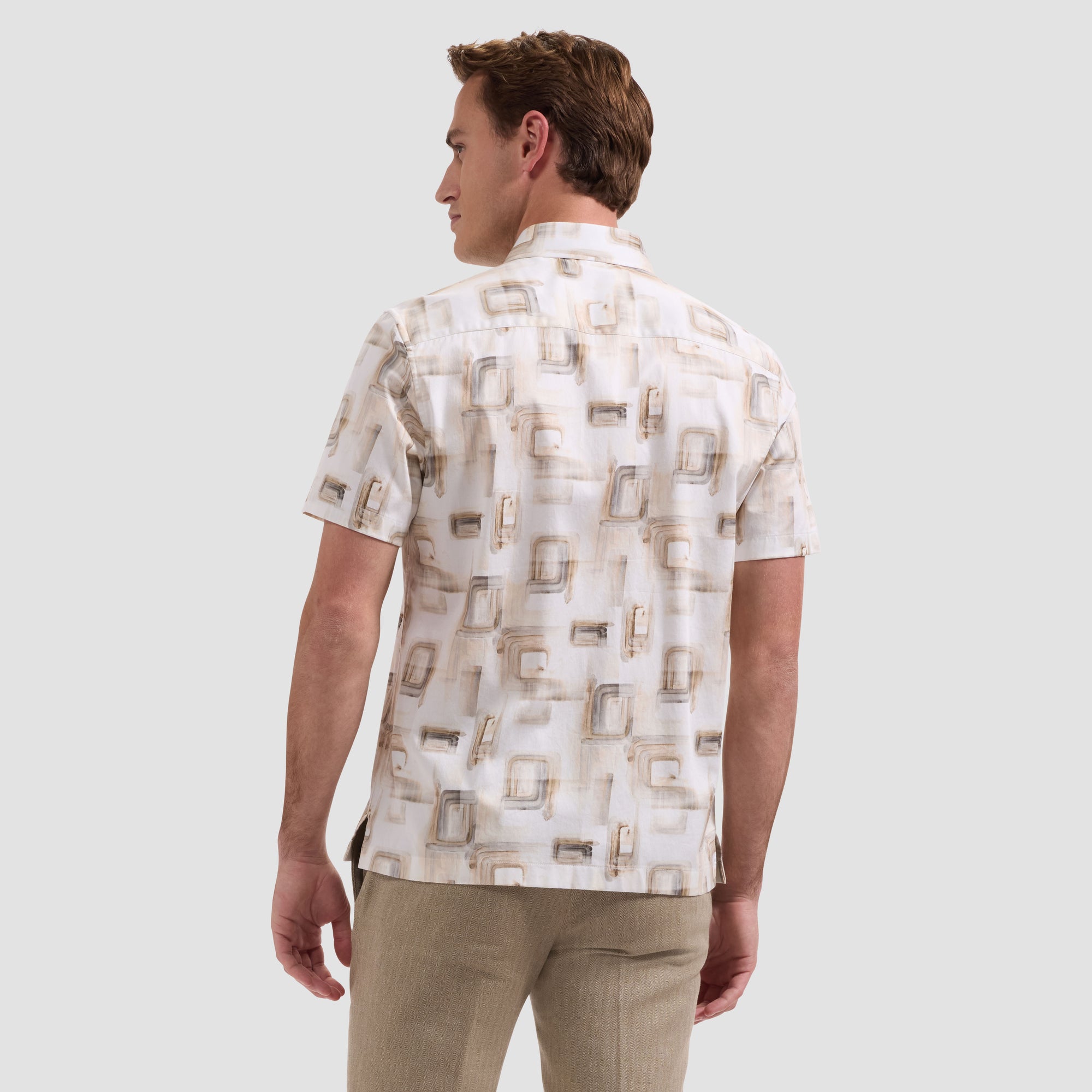 Vero Watercolor Abstract Short-Sleeve Shirt