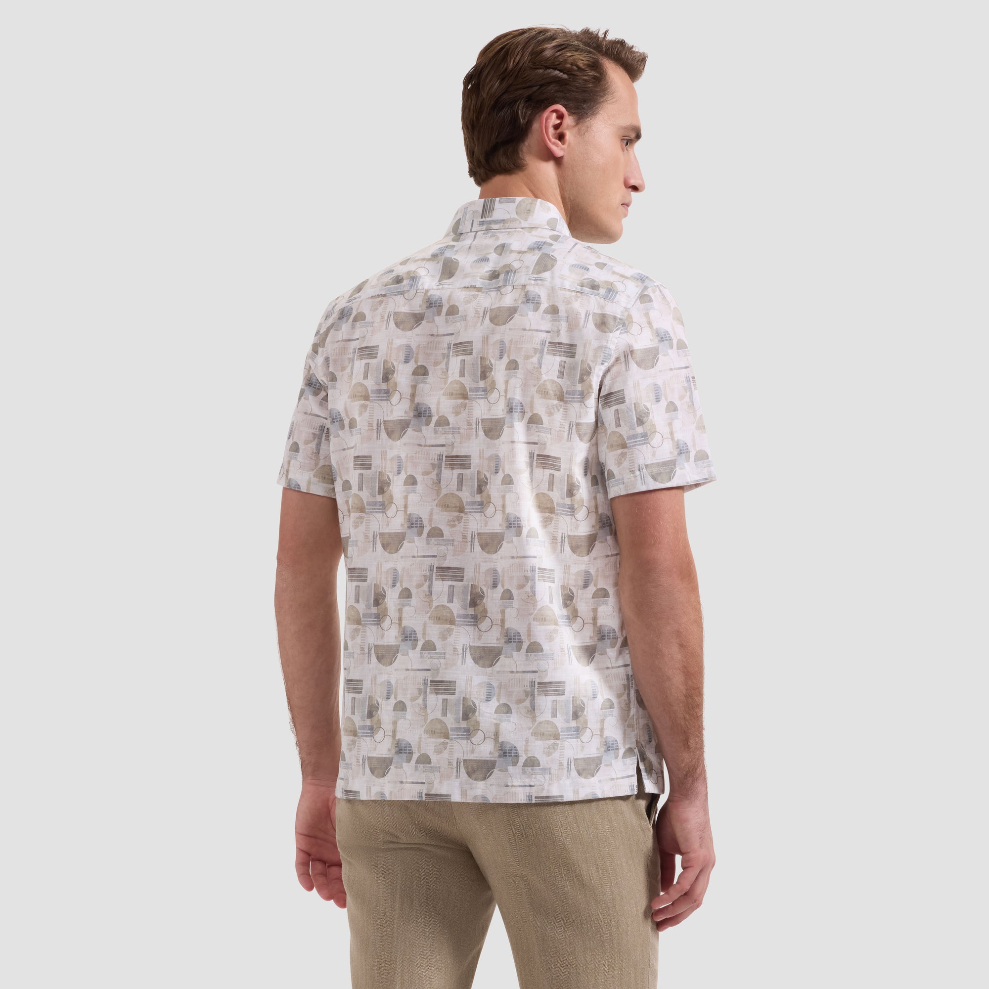 Vero Geometric Short-Sleeve Shirt