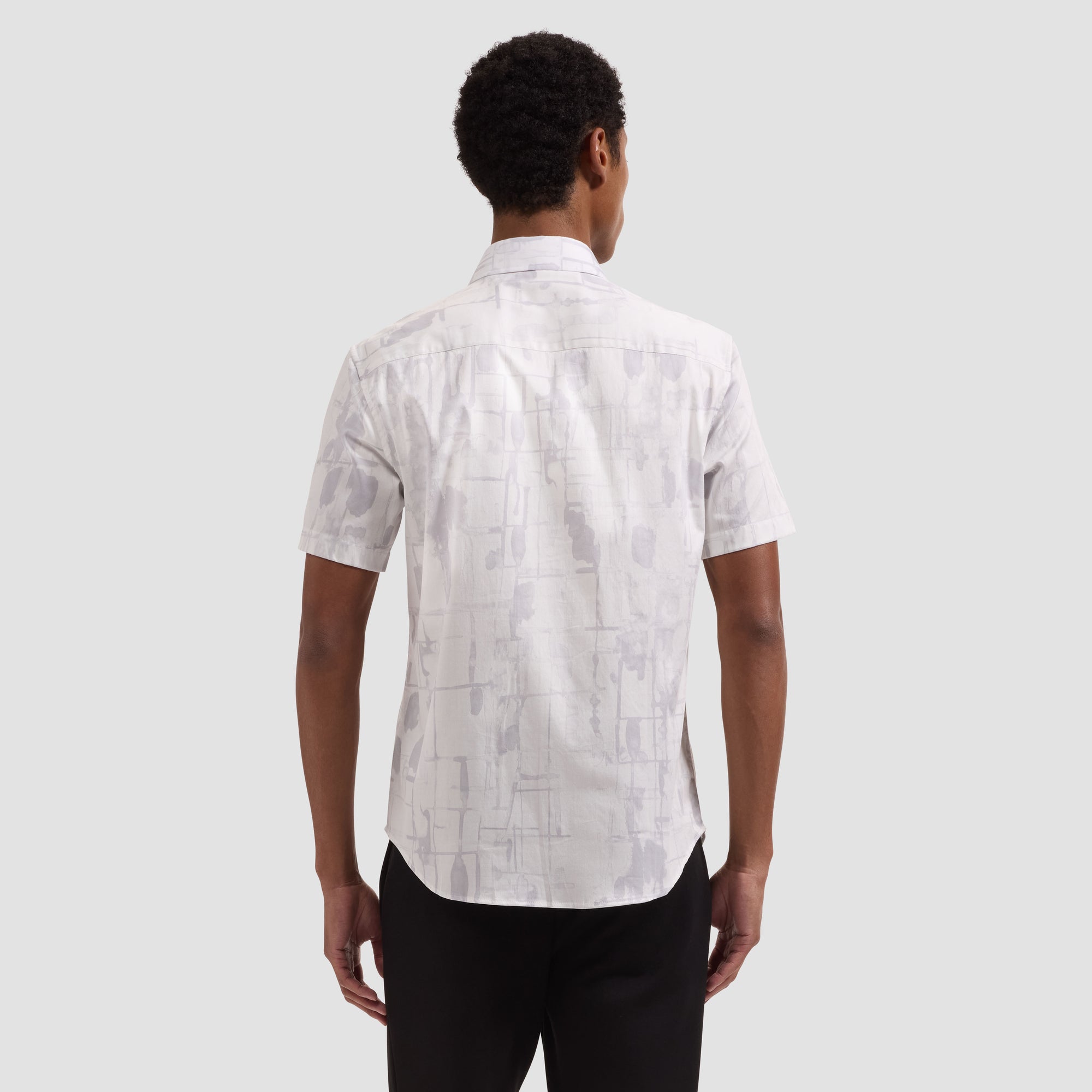 Orson Watercolor Abstract Short-Sleeve Shirt