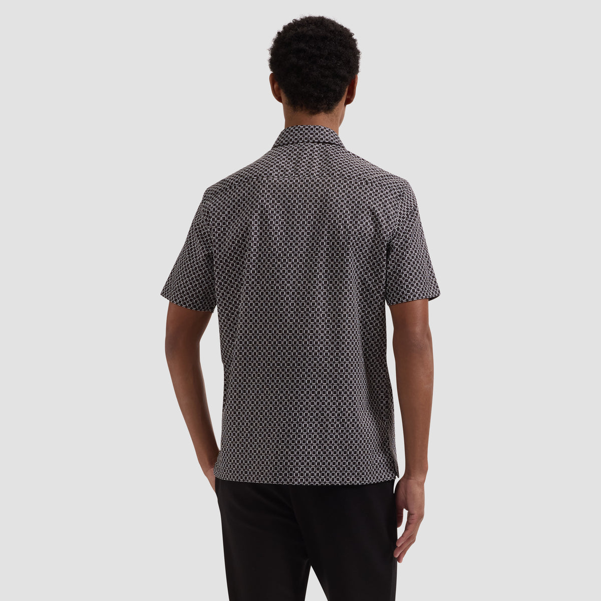 Vero Geometric Short-Sleeve Shirt