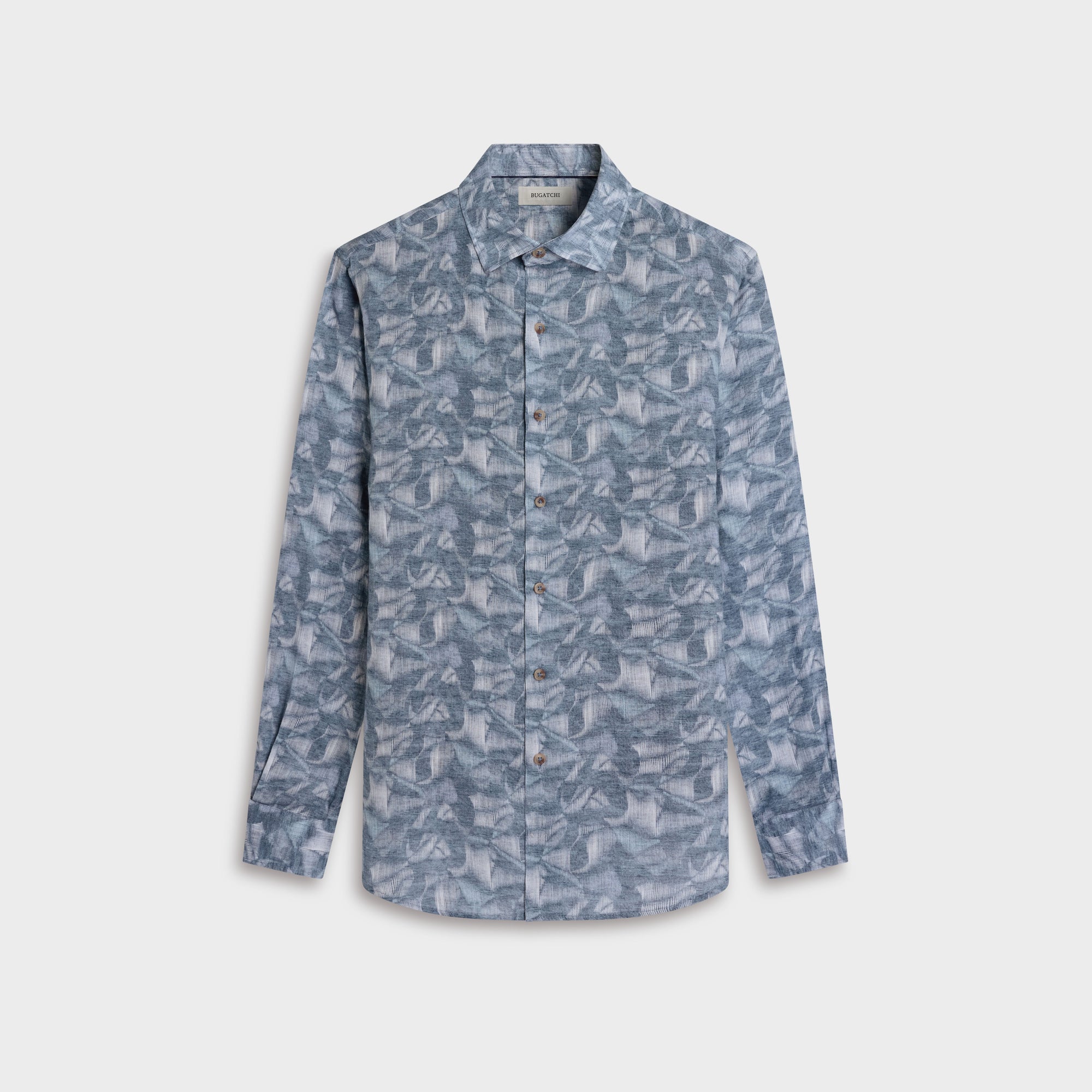 Julian Abstract Leaf Print Shirt