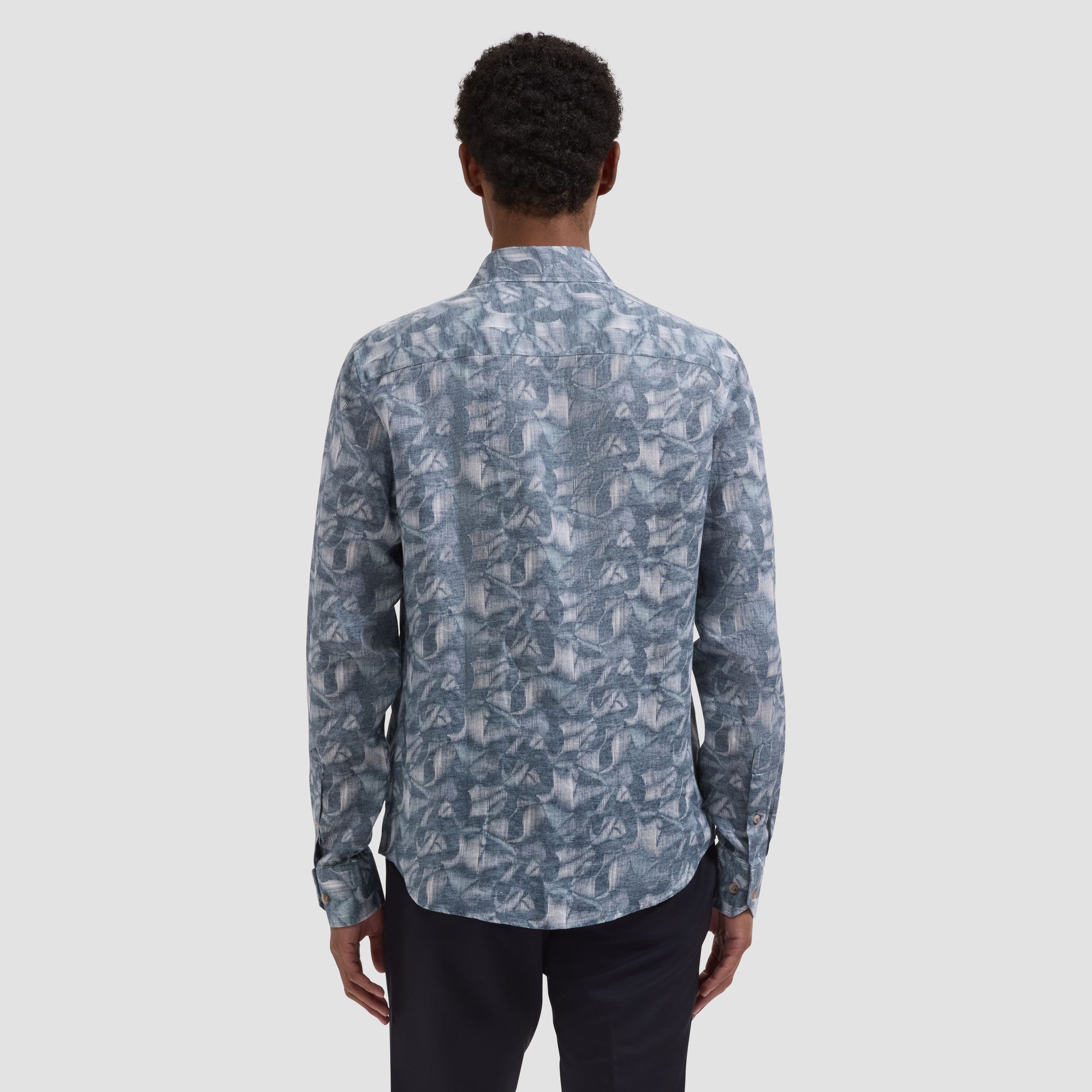 Julian Abstract Leaf Print Shirt