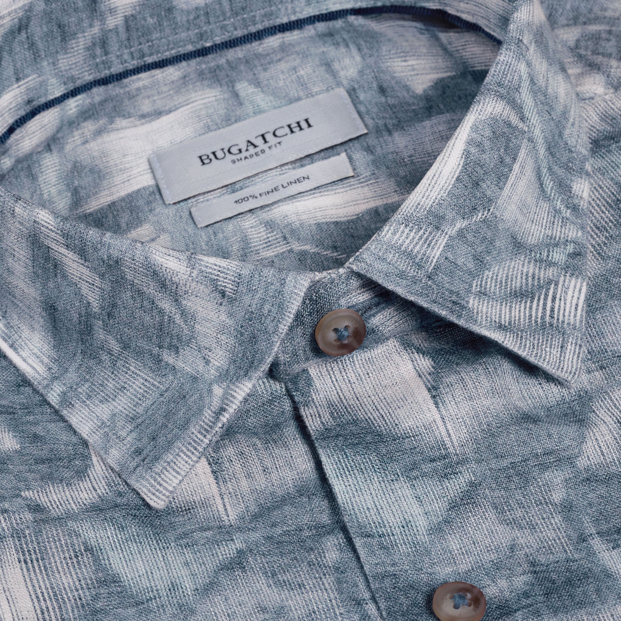 Julian Abstract Leaf Print Shirt