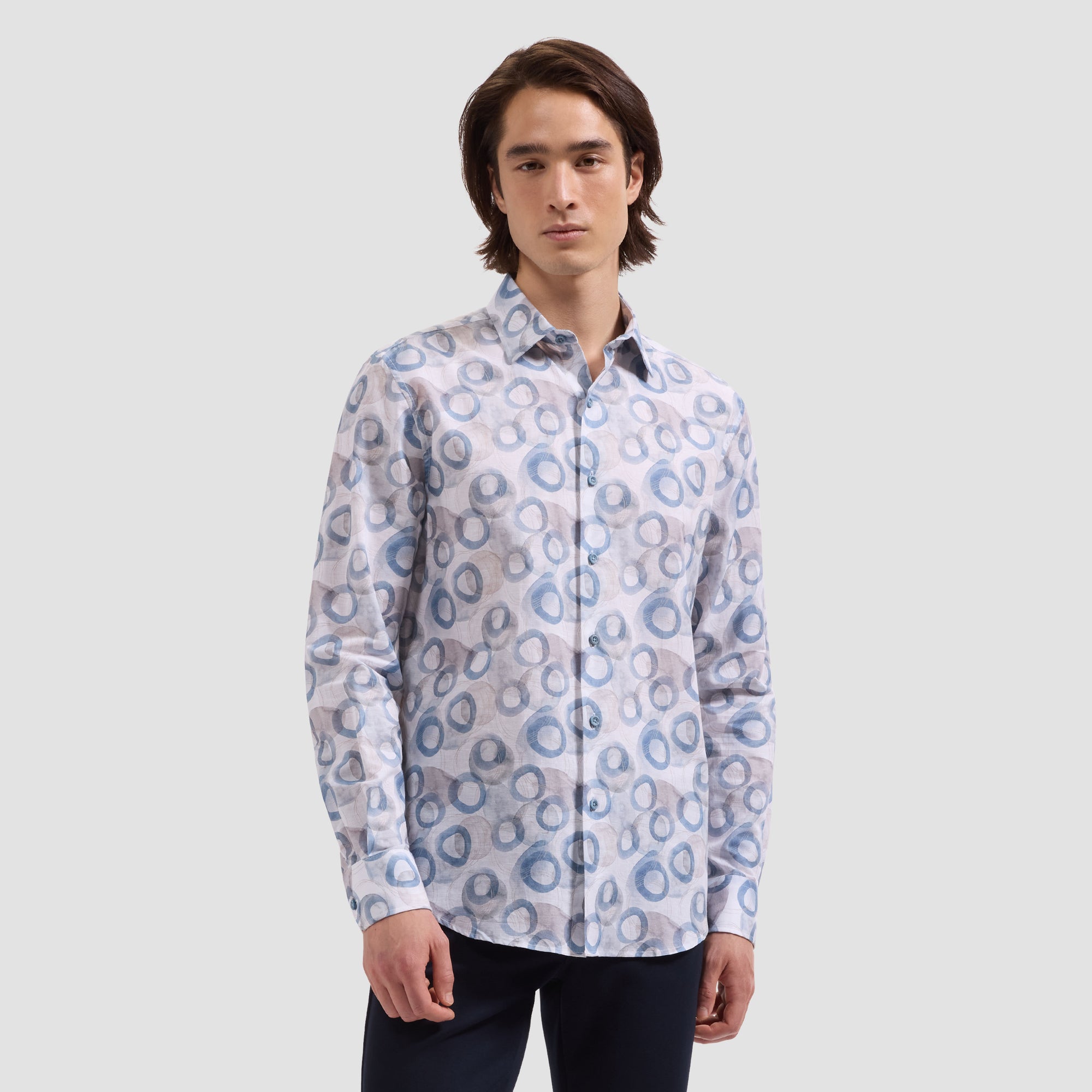 Julian Abstract Watercolor Ring Shirt