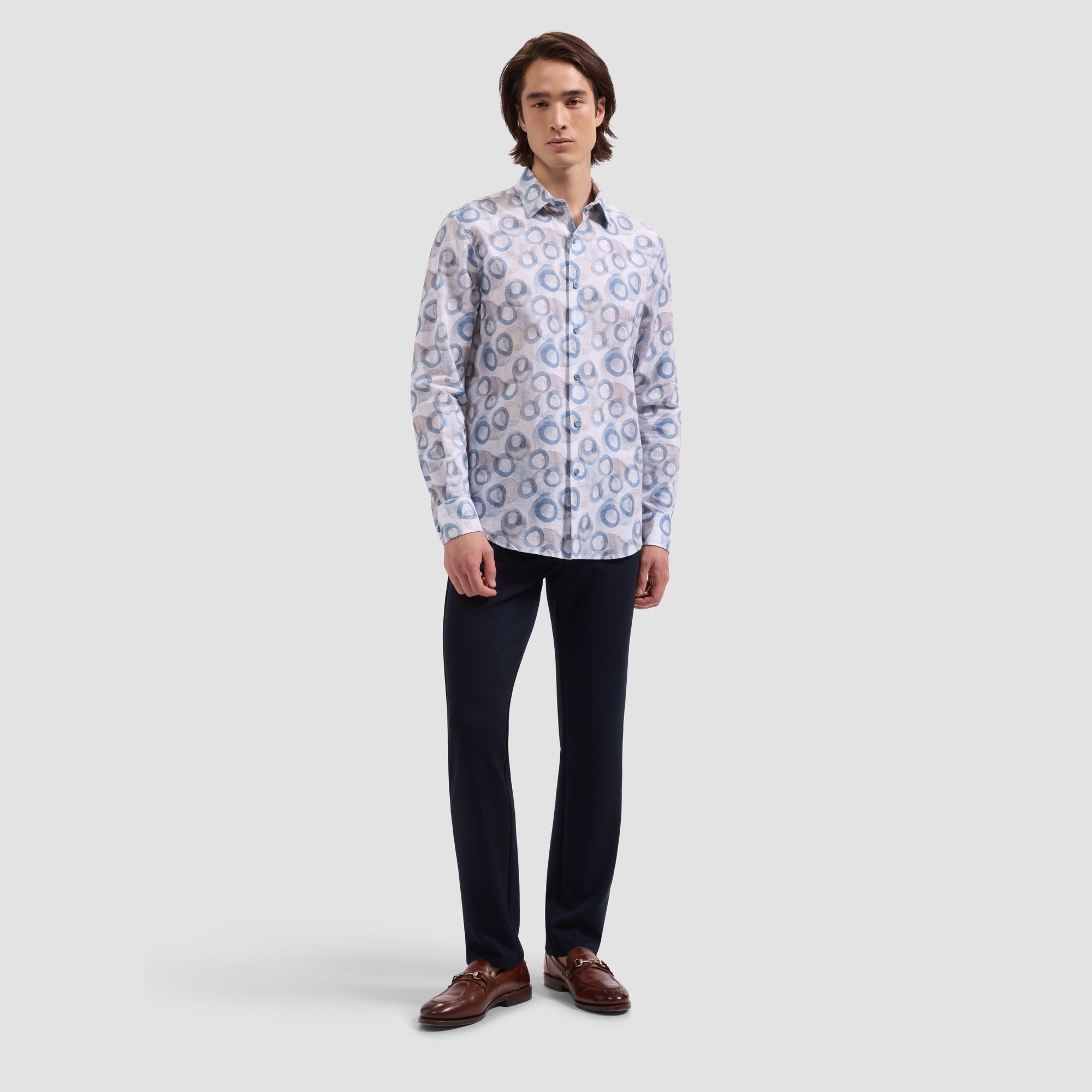 Julian Abstract Watercolor Ring Shirt