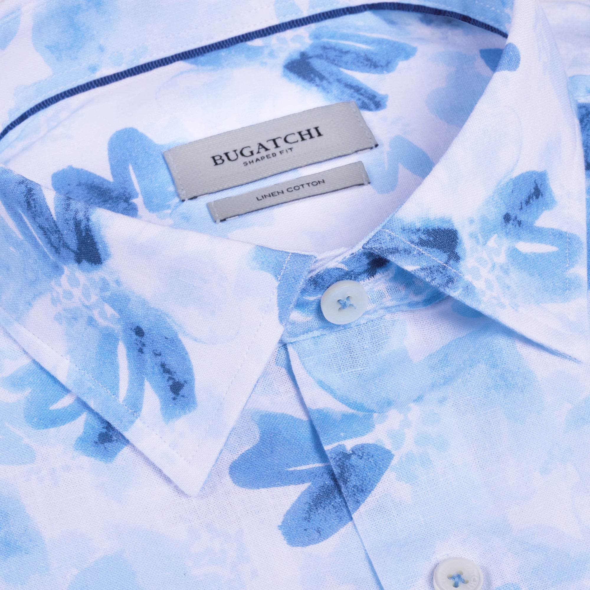 Orson Watercolor Floral Short-Sleeve Shirt