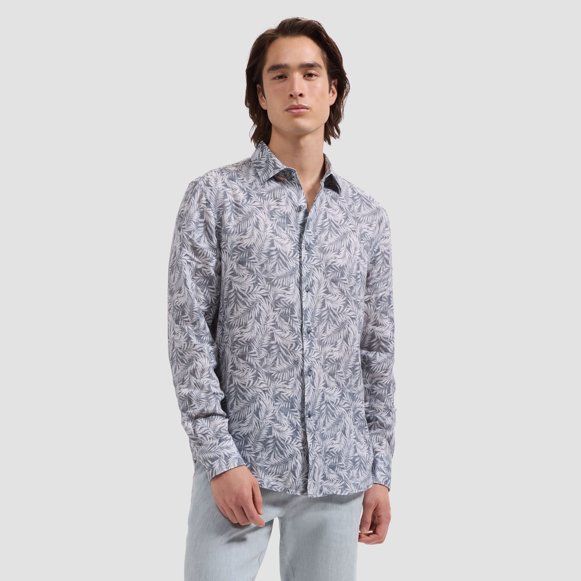 Julian Leaf Print Shirt