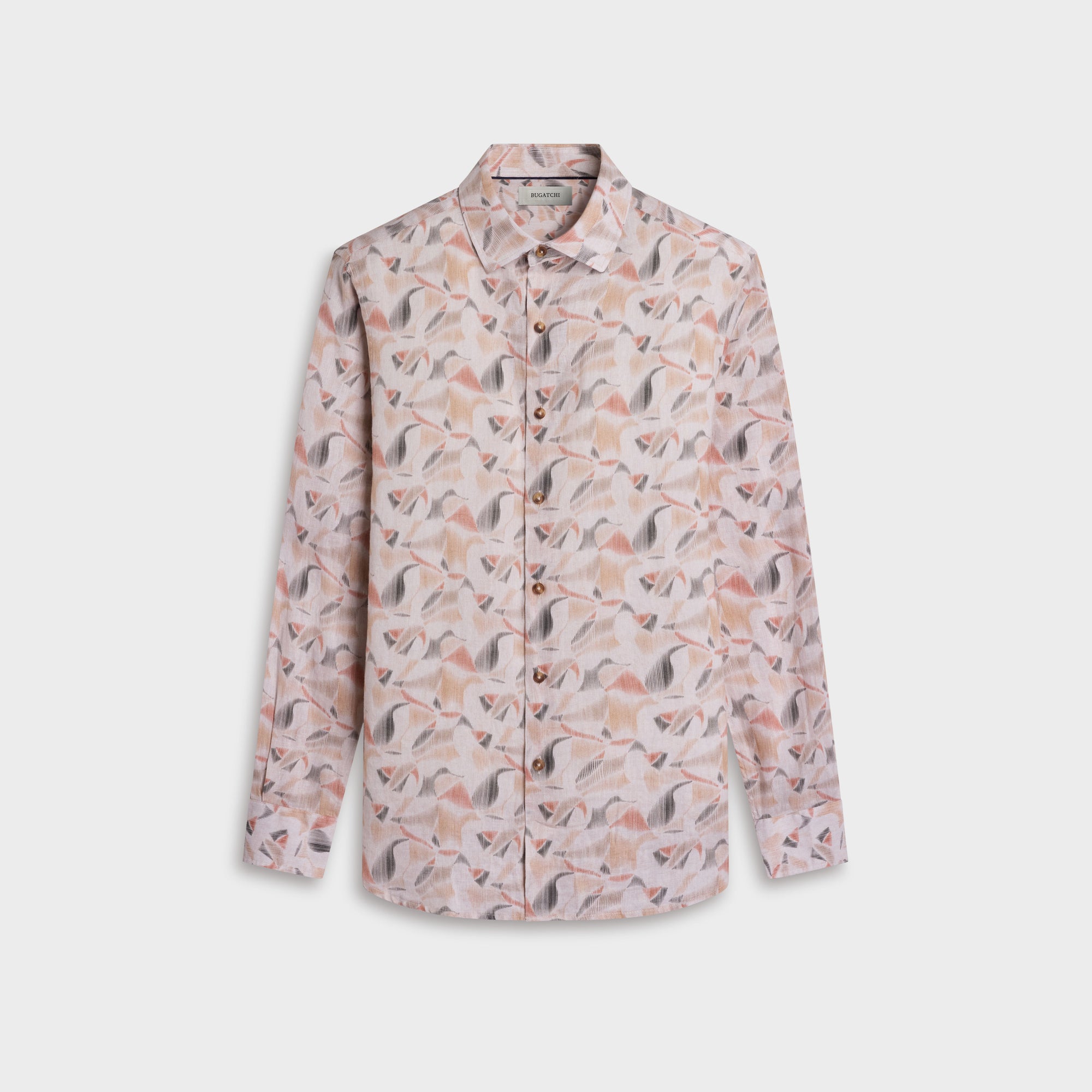 Julian Abstract Leaf Print Shirt
