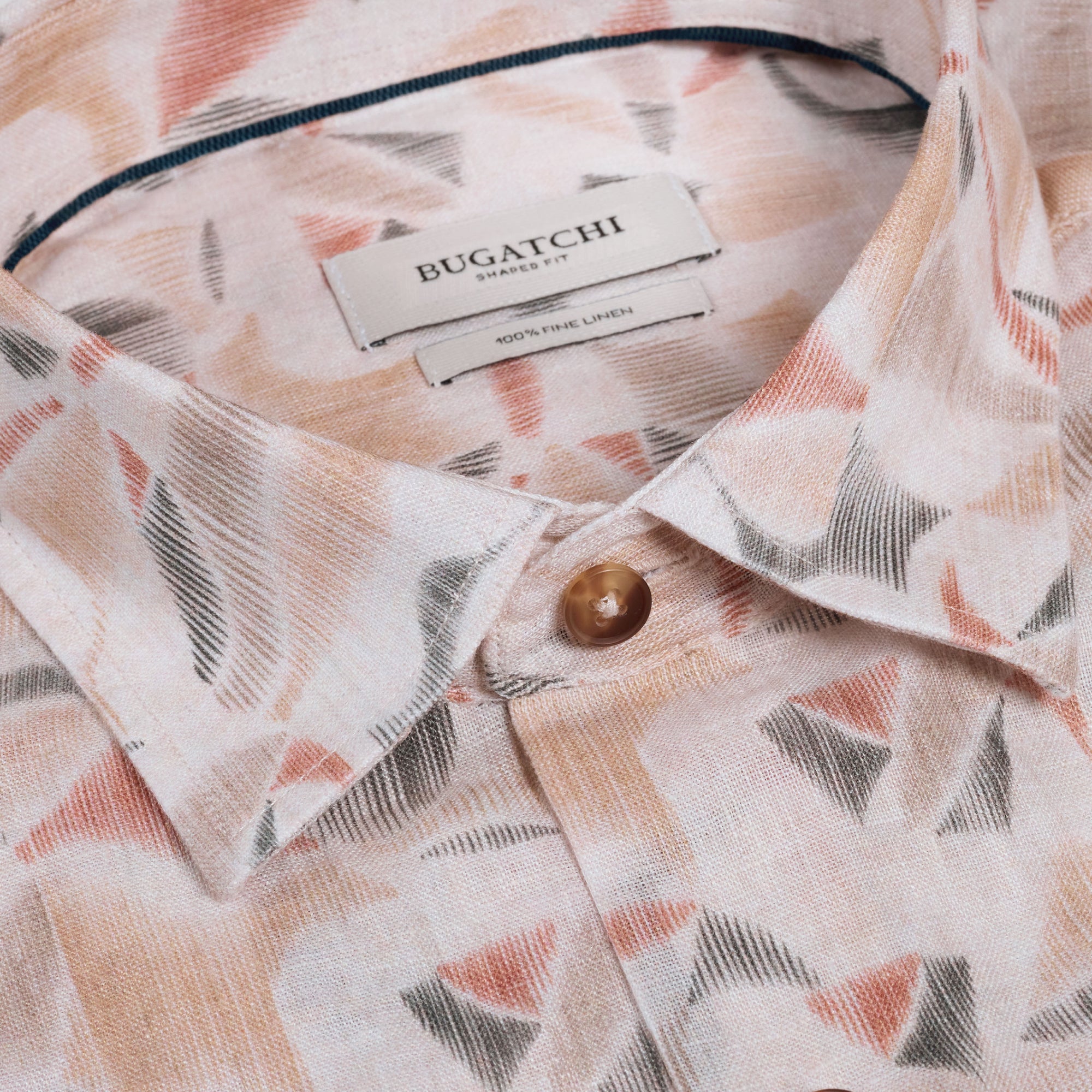 Julian Abstract Leaf Print Shirt
