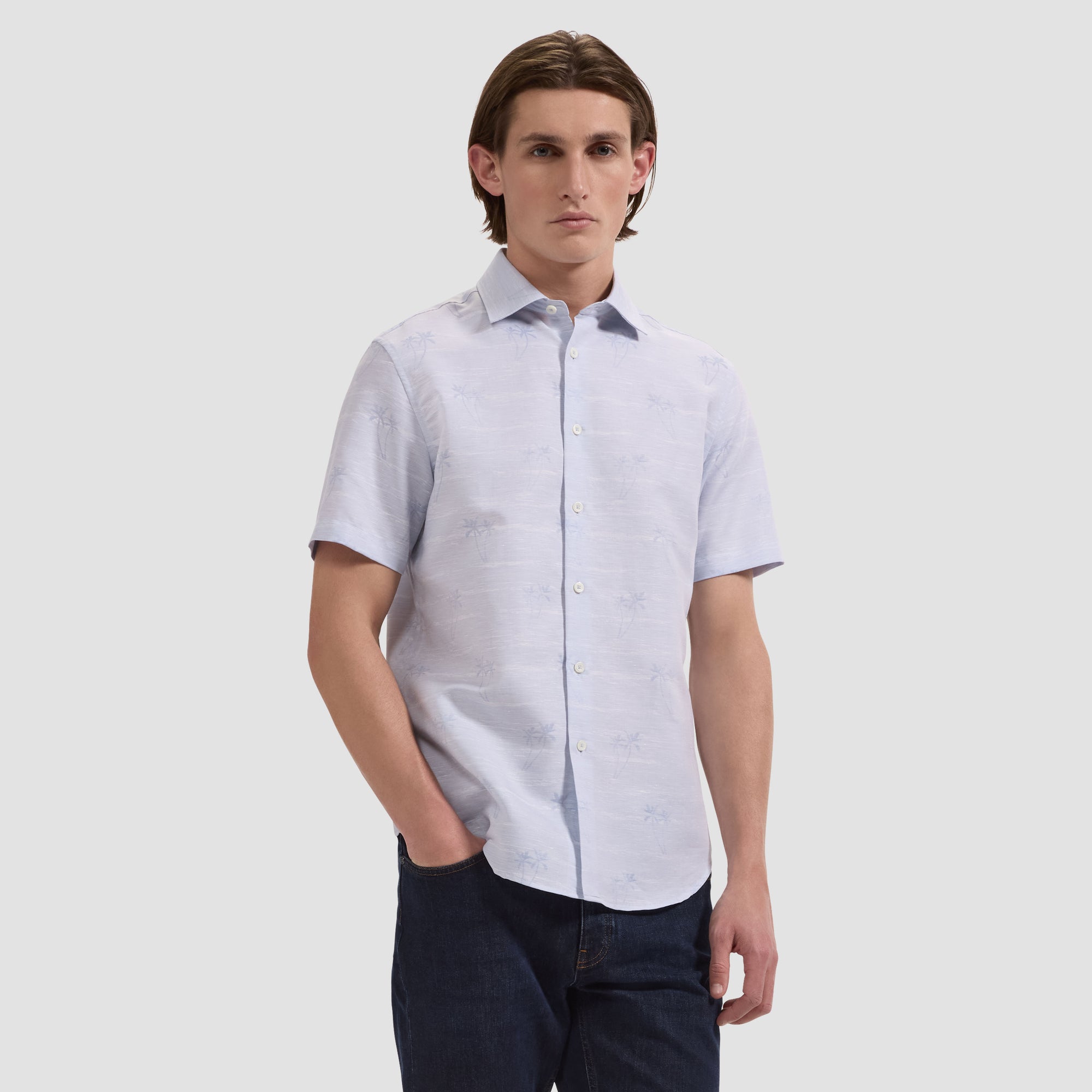 Orson Palm Tree Short-Sleeve Shirt