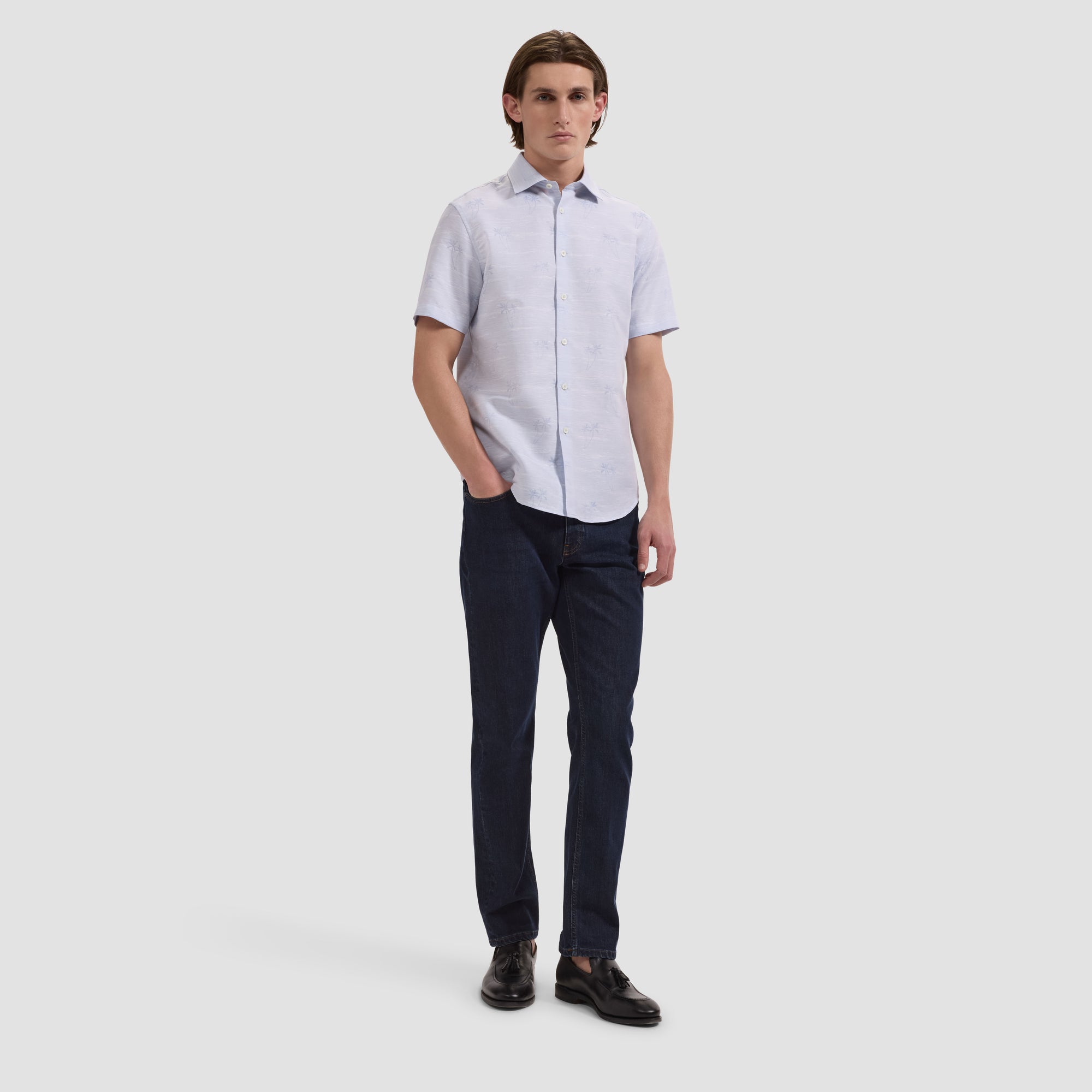 Orson Palm Tree Short-Sleeve Shirt