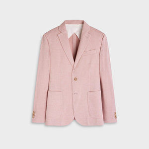 Houndstooth Two-Button Blazer