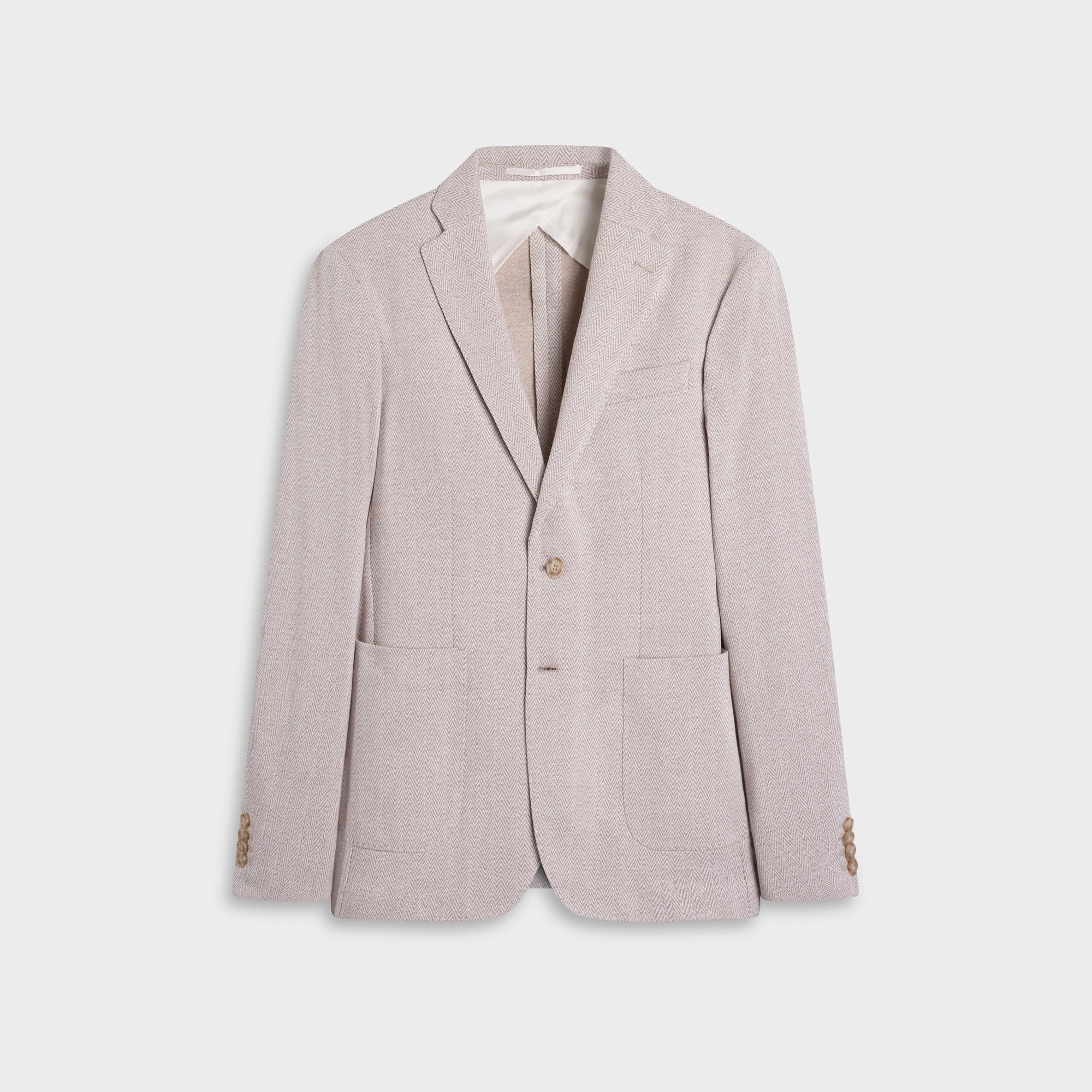 Herringbone Two-Button Blazer