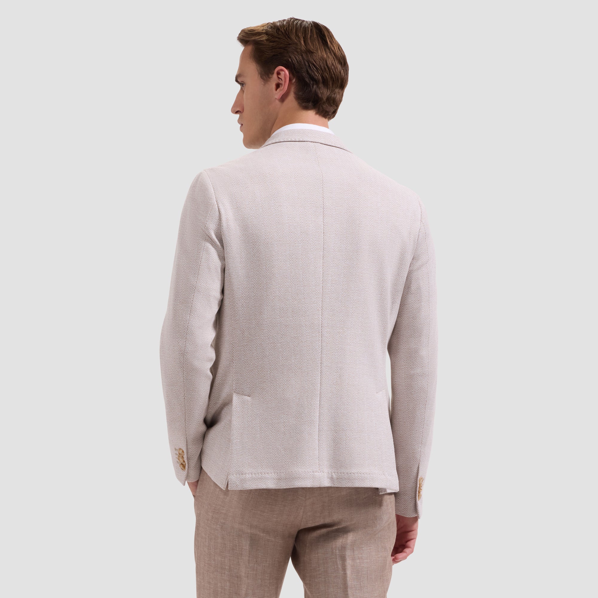 Herringbone Two-Button Blazer