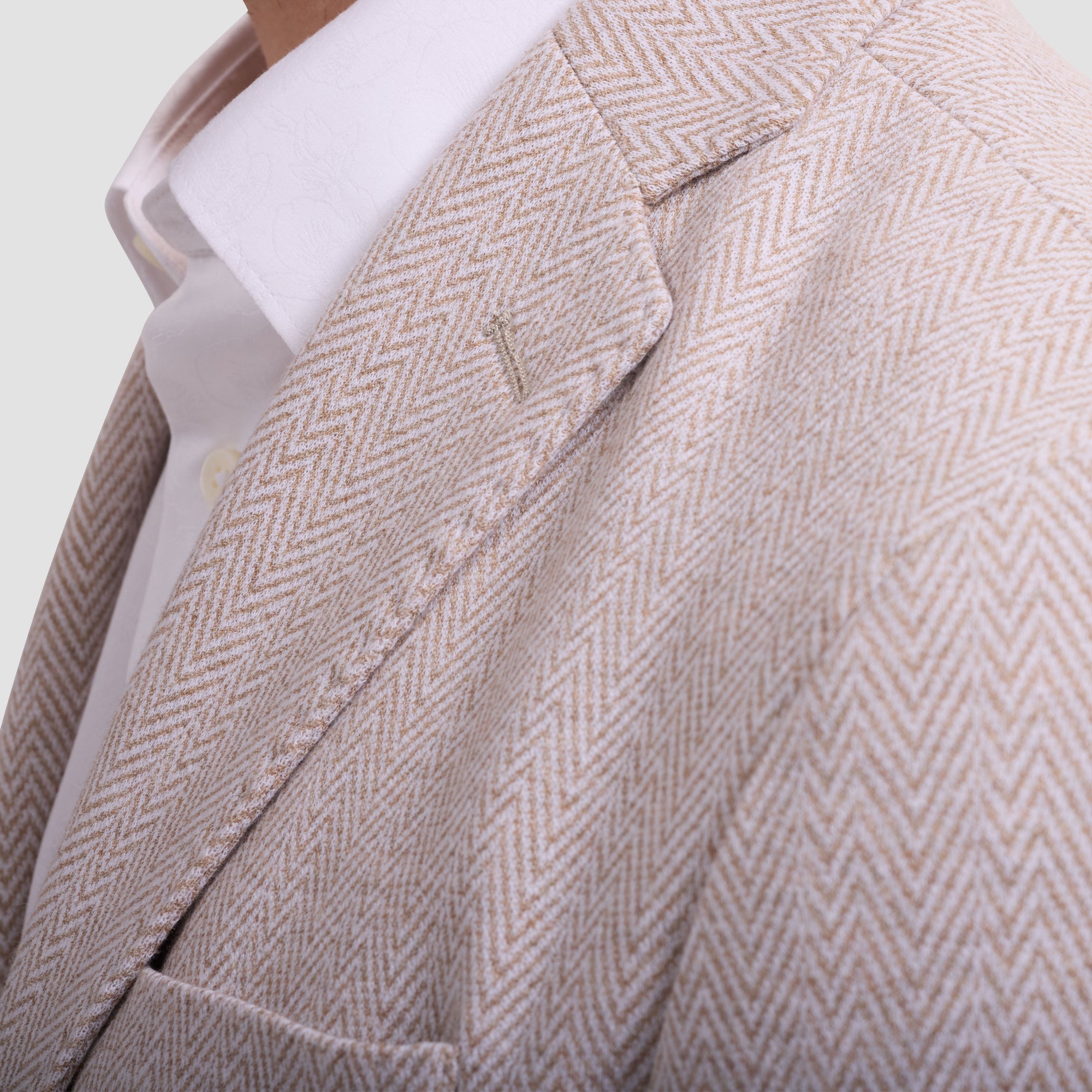 Herringbone Two-Button Blazer