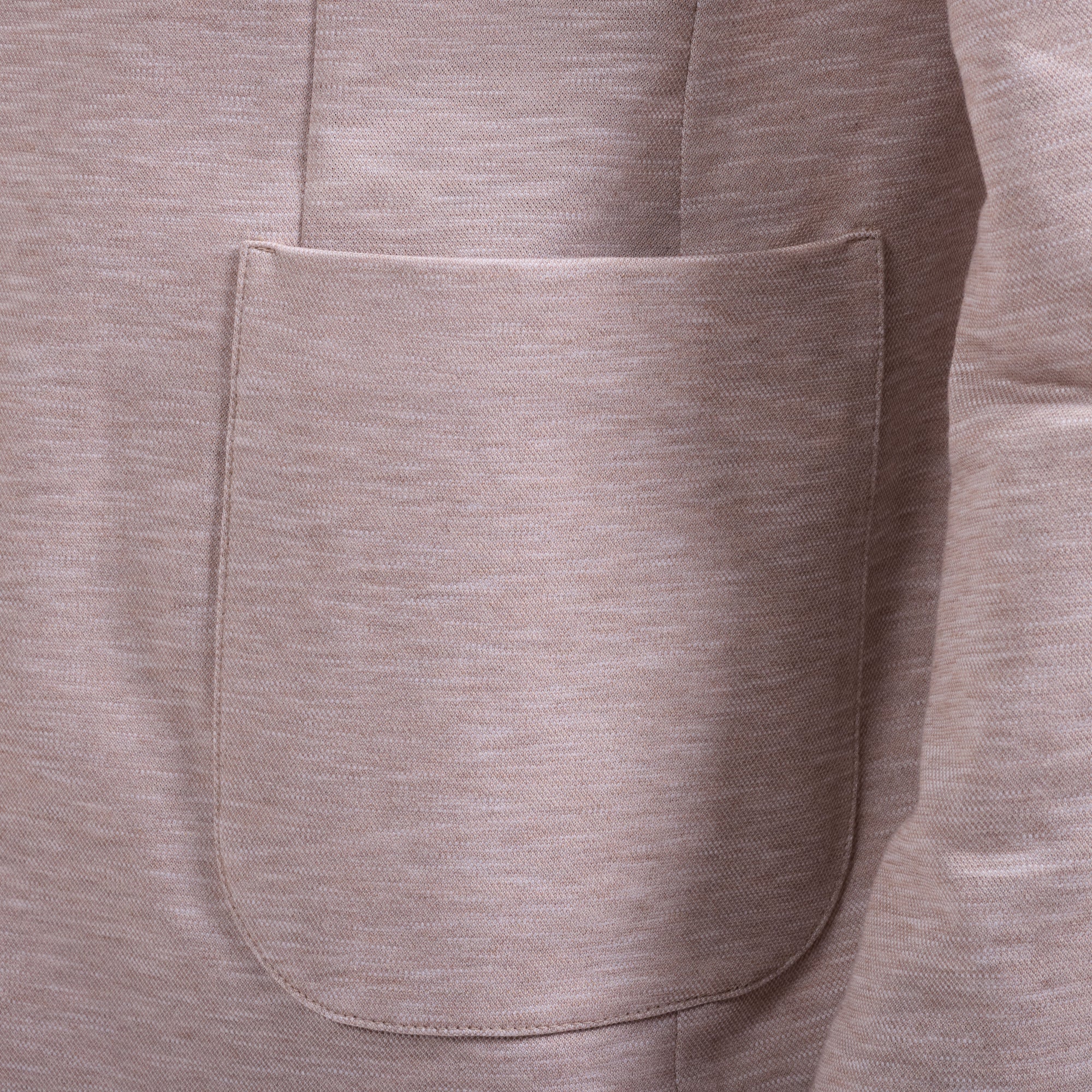 Melange Pique Three-Button Blazer