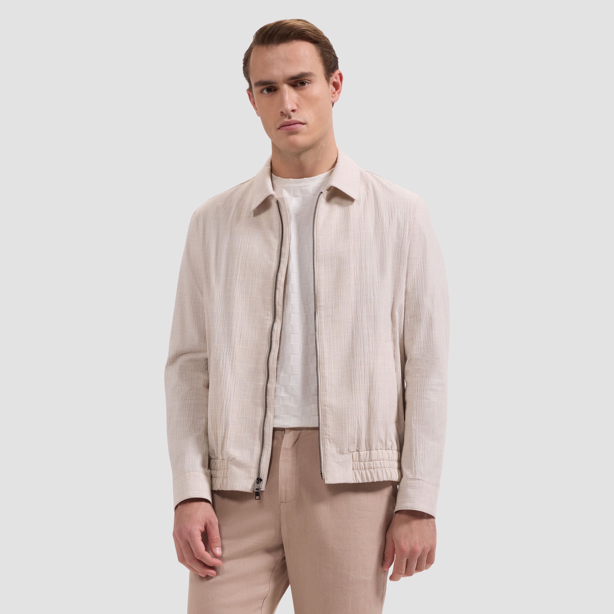 Glen Check Blouson Jacket