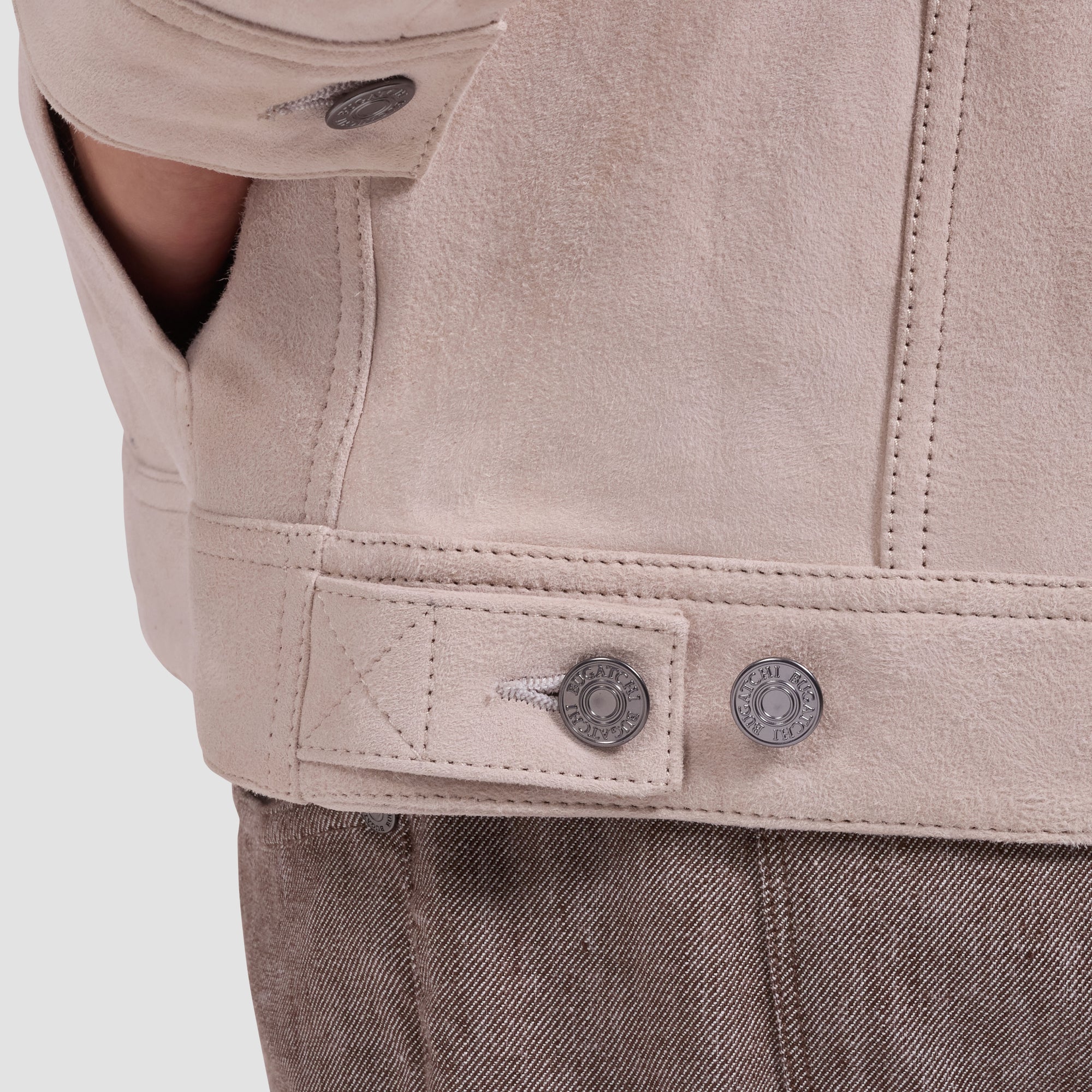 Hybrid Suede Trucker Jacket