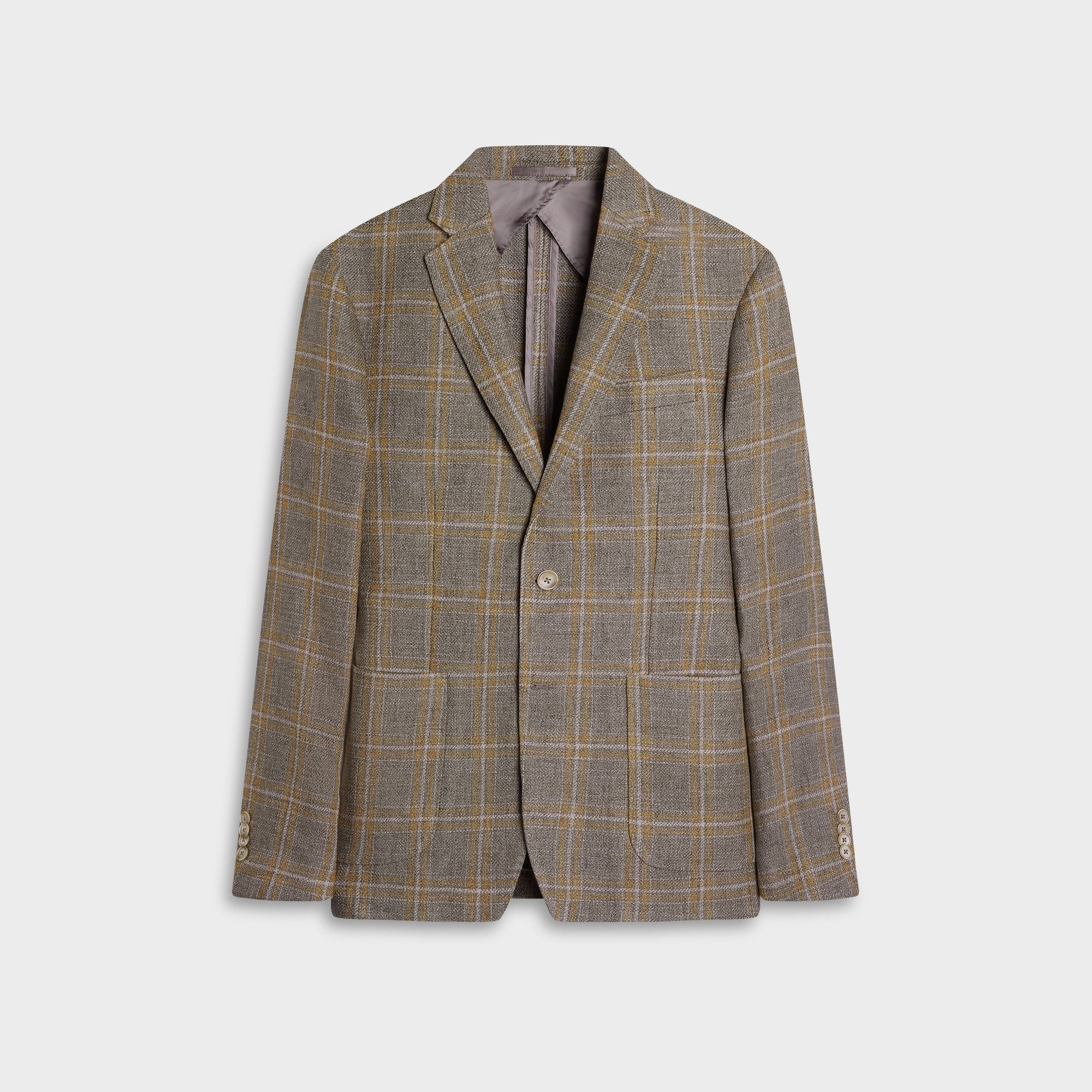 Windowpane Two-Button Blazer