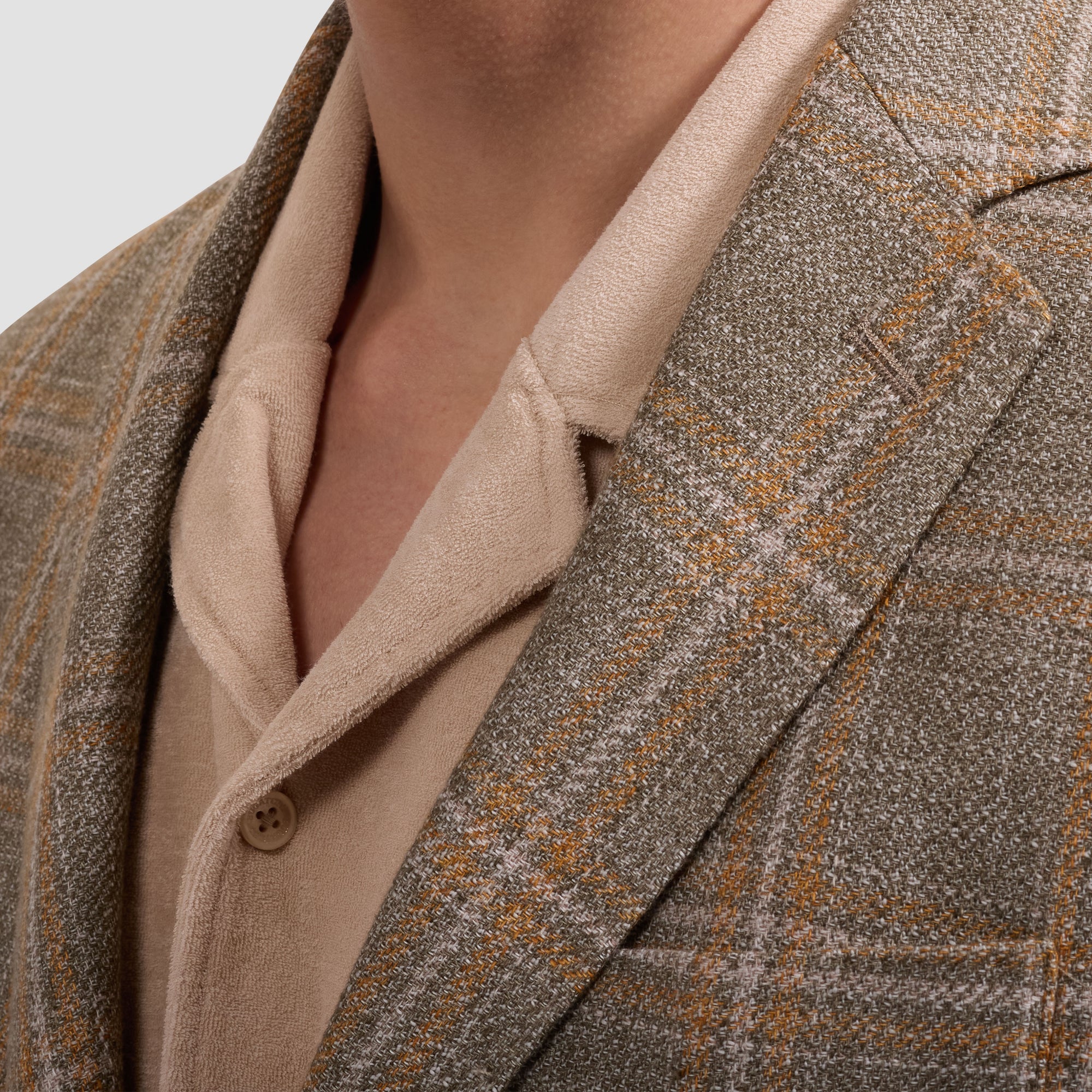 Windowpane Two-Button Blazer