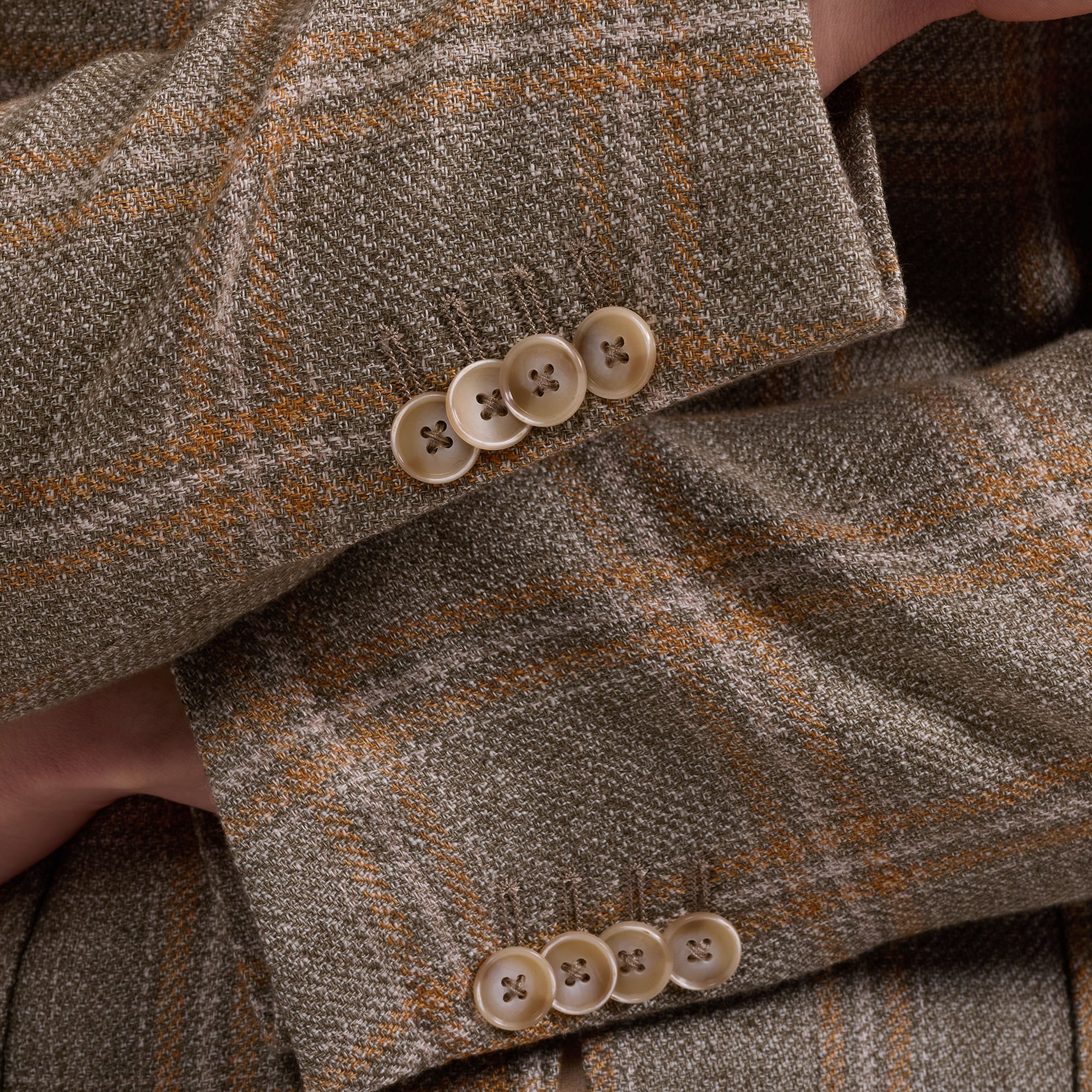 Windowpane Two-Button Blazer