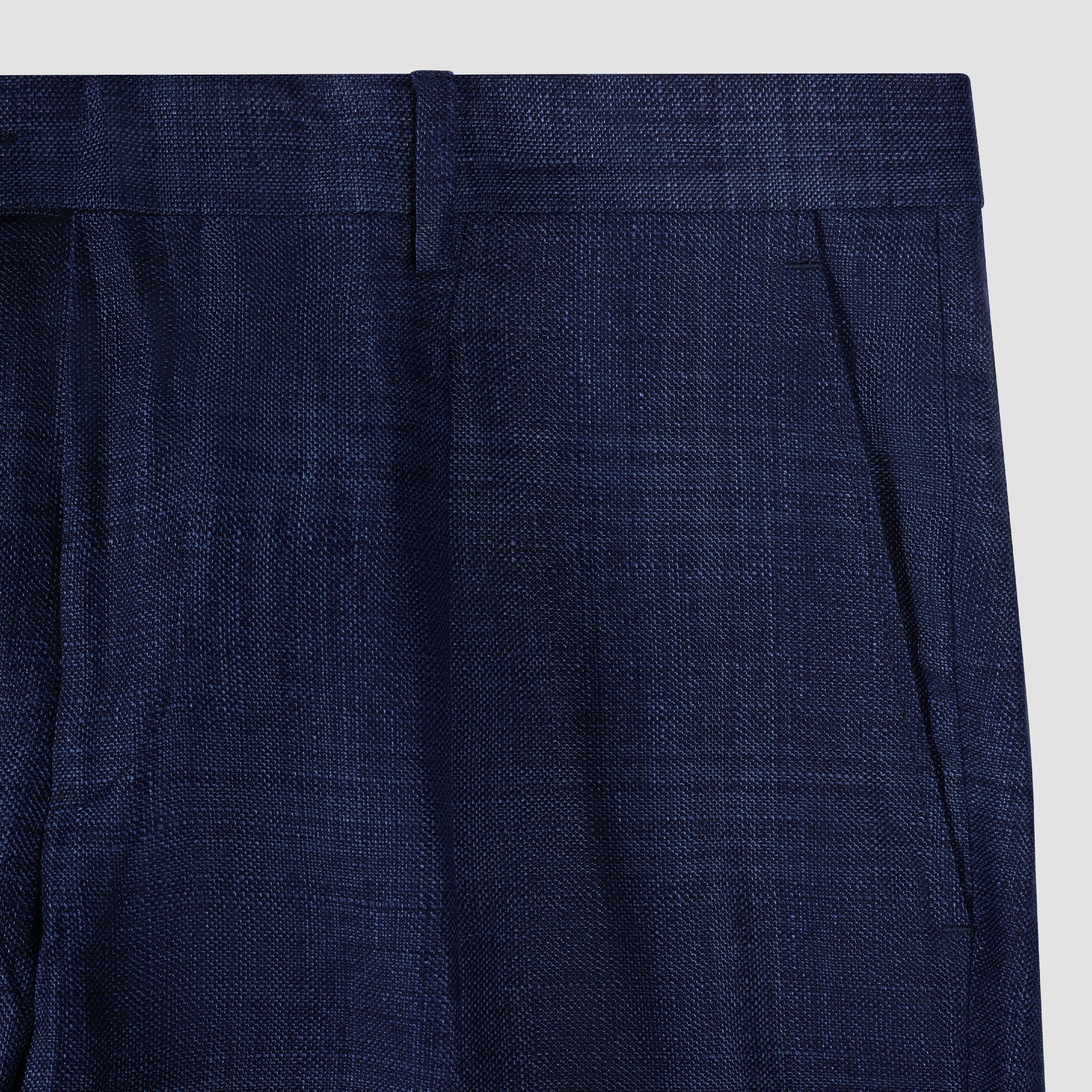 Tonal Madras Single Pleat Dress Pants
