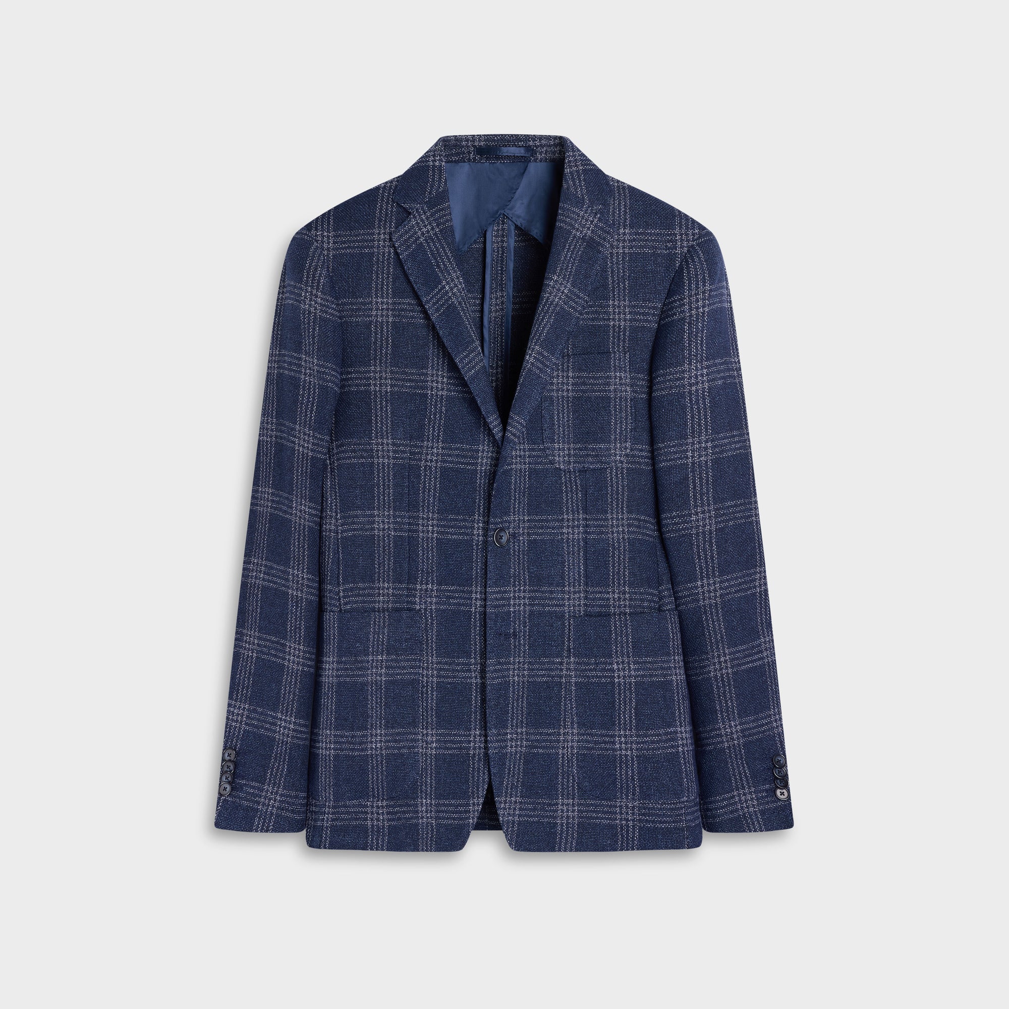 Windowpane Two-Button Blazer