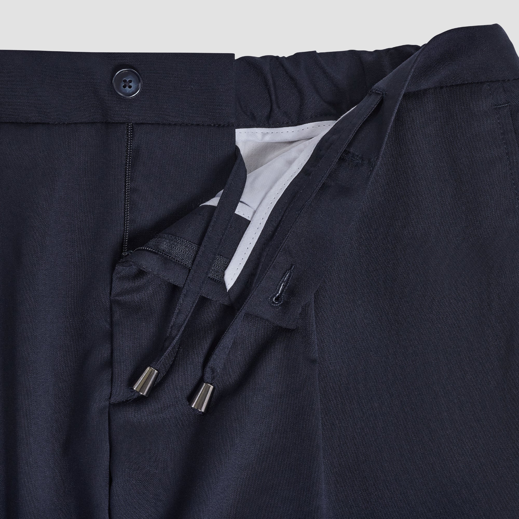 Porter Hybrid-Waist Wool Dress Pants