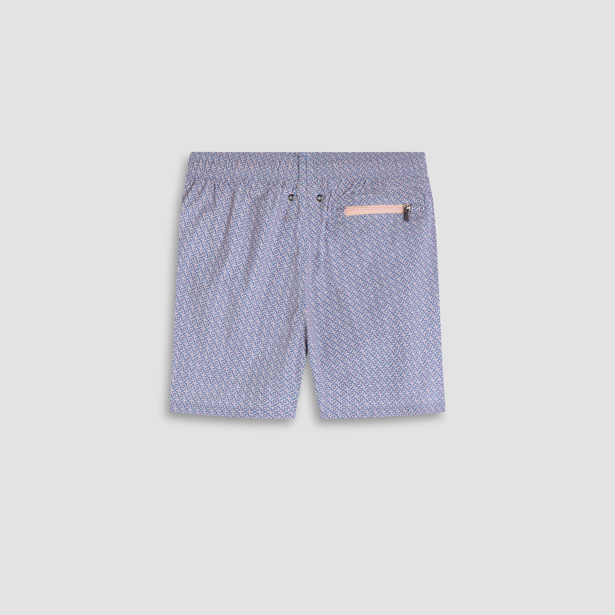 Kai Mid-Length Geometric Swim Trunks