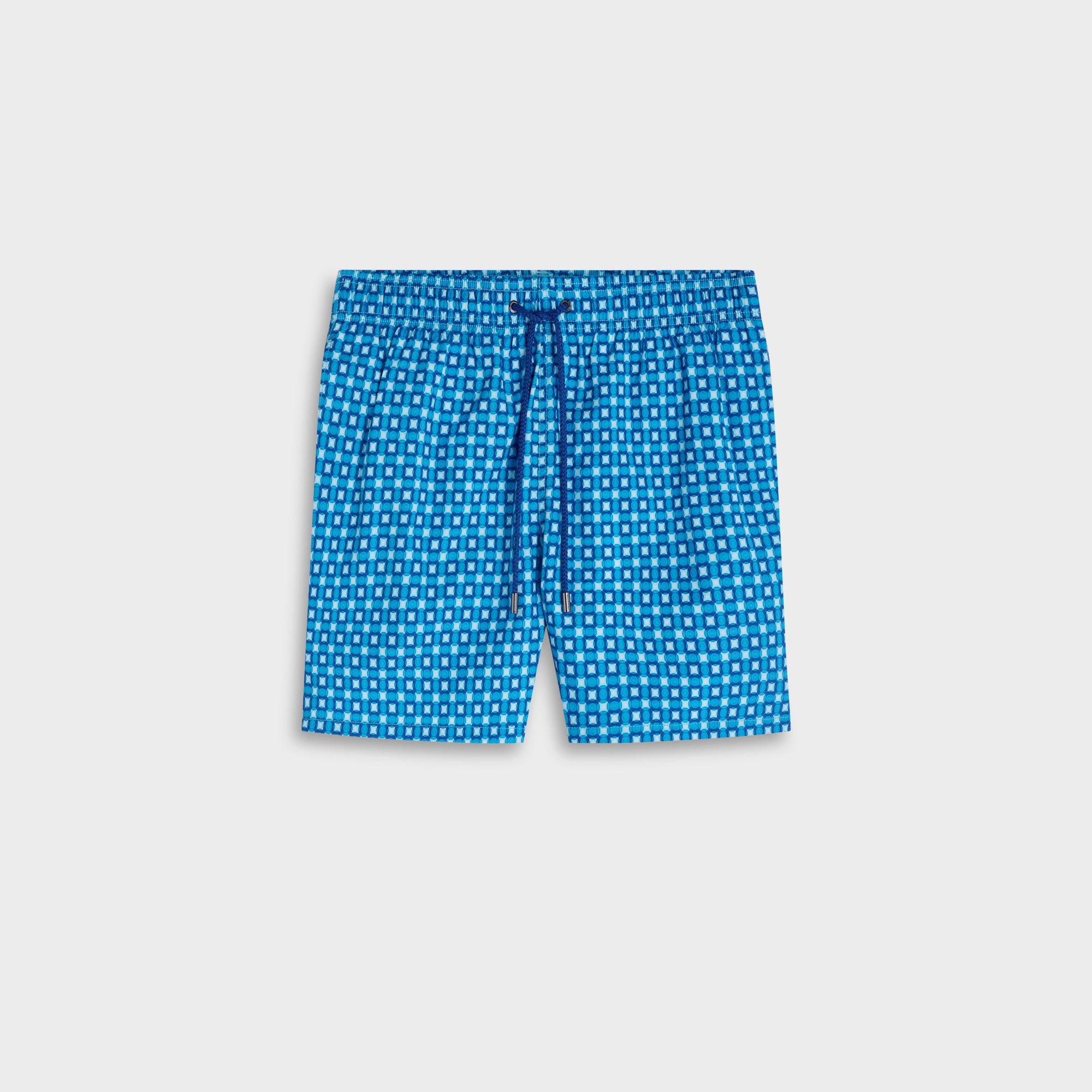 Kai Mid-Length Geometric Swim Trunks