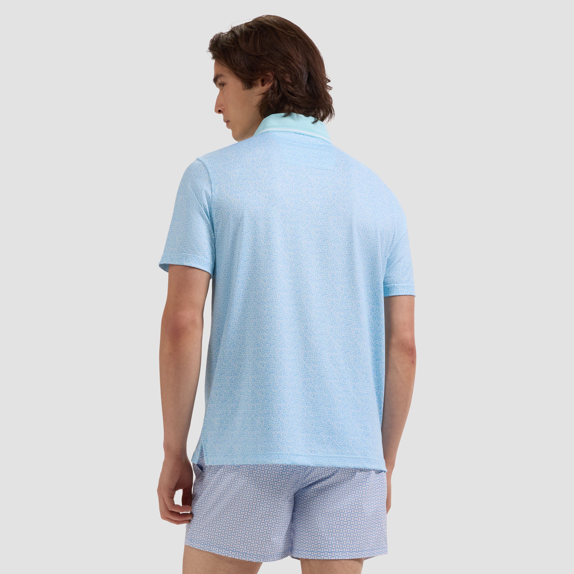 Kai Mid-Length Geometric Swim Trunks