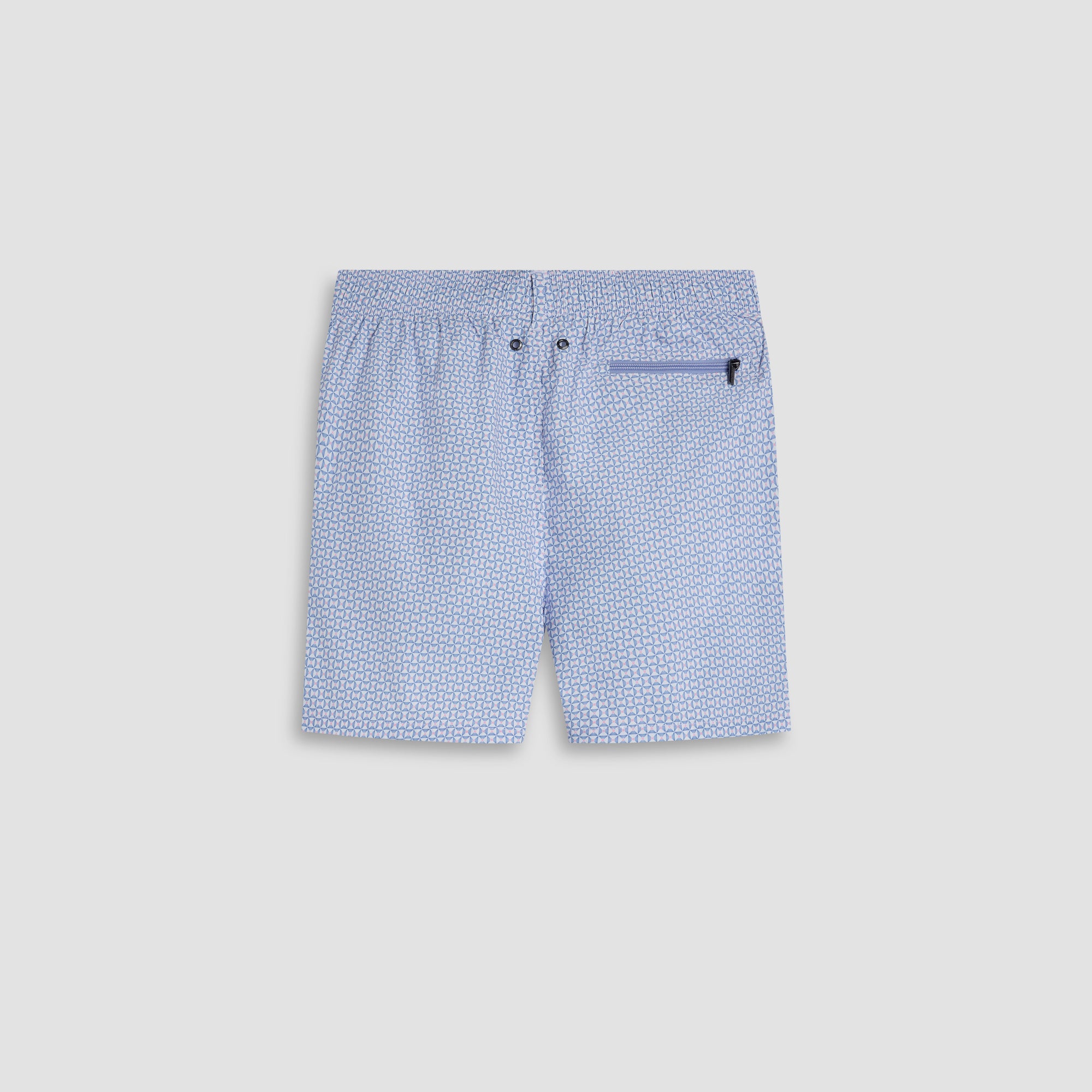 Kai Mid-Length Geometric Swim Trunks