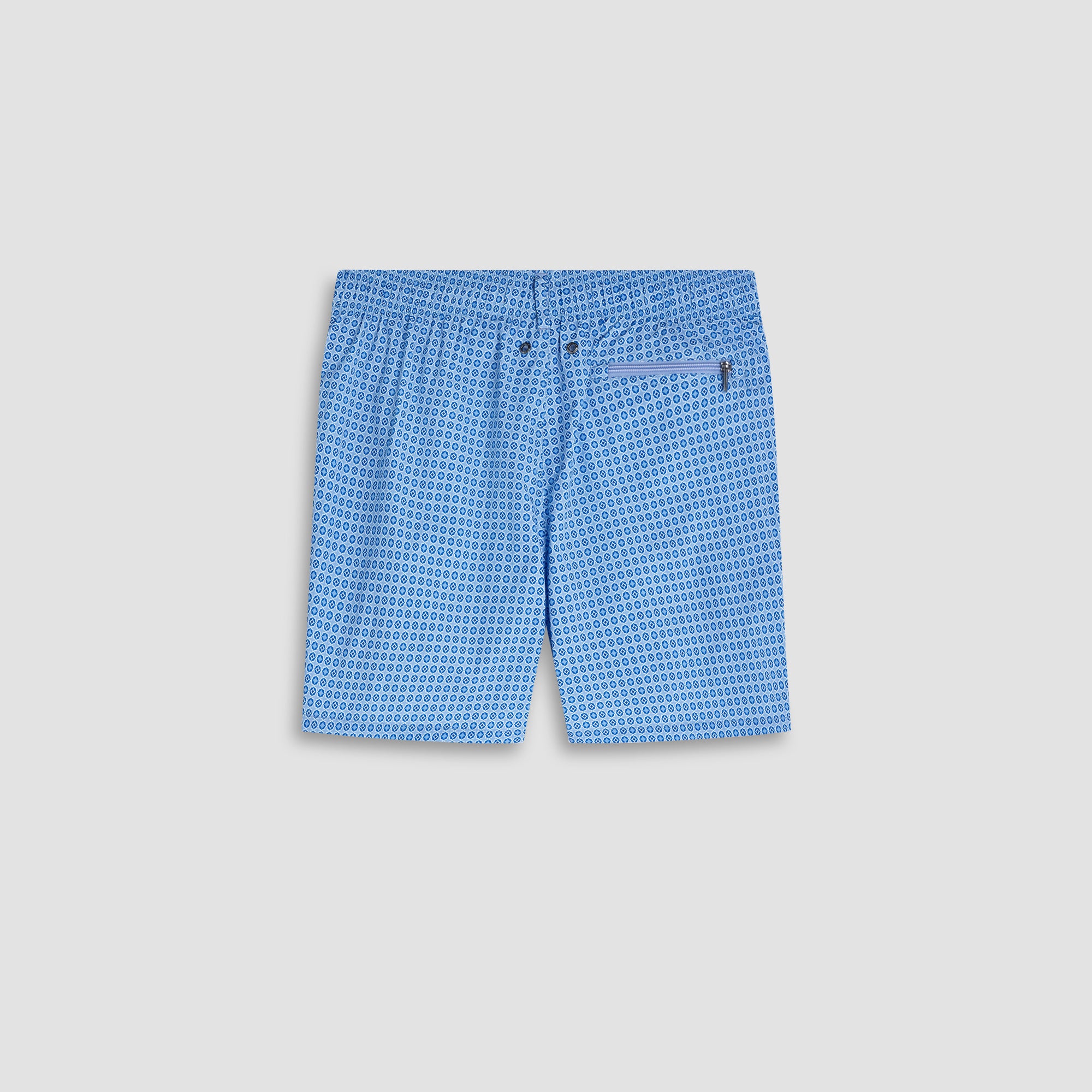 Kai Mid-Length Geometric Swim Trunks
