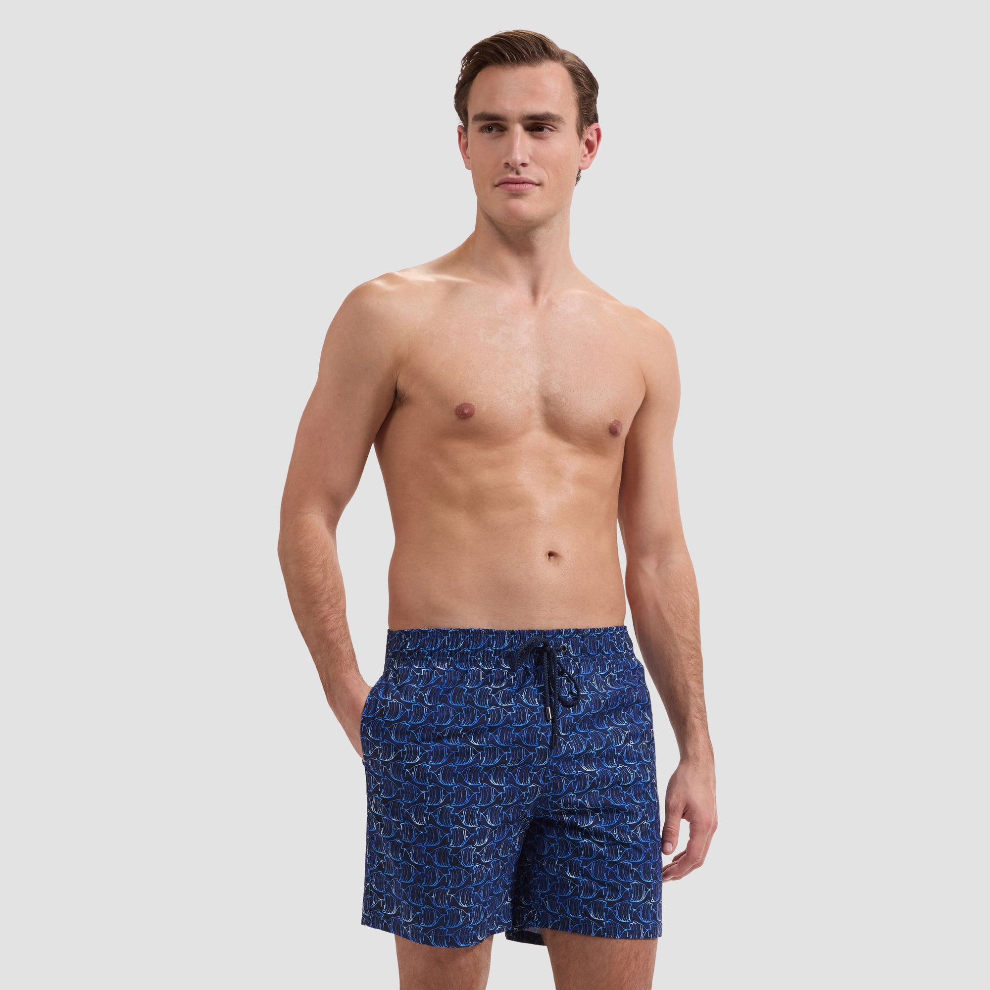 Kai Mid-Length Angelfish Swim Trunks