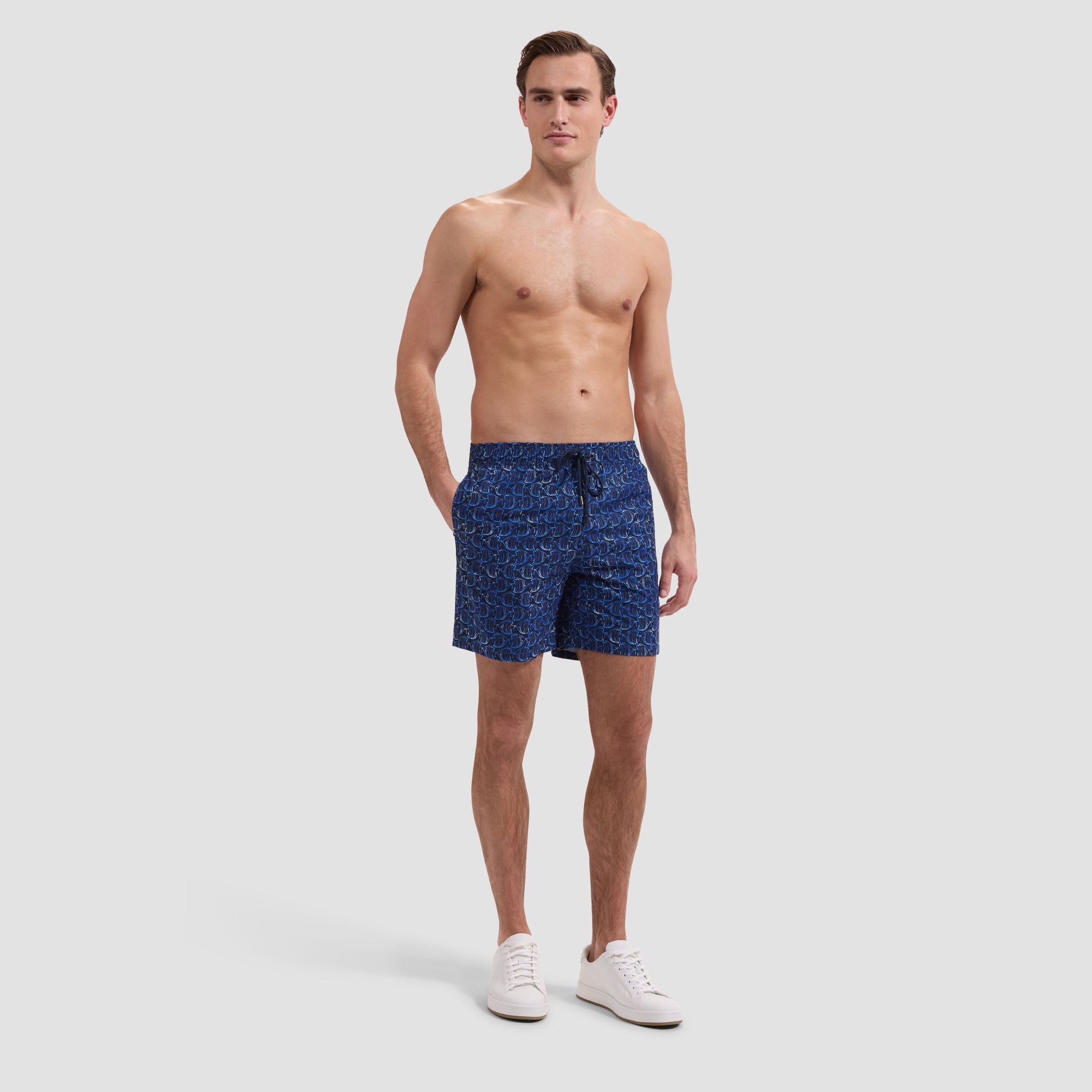 Kai Mid-Length Angelfish Swim Trunks