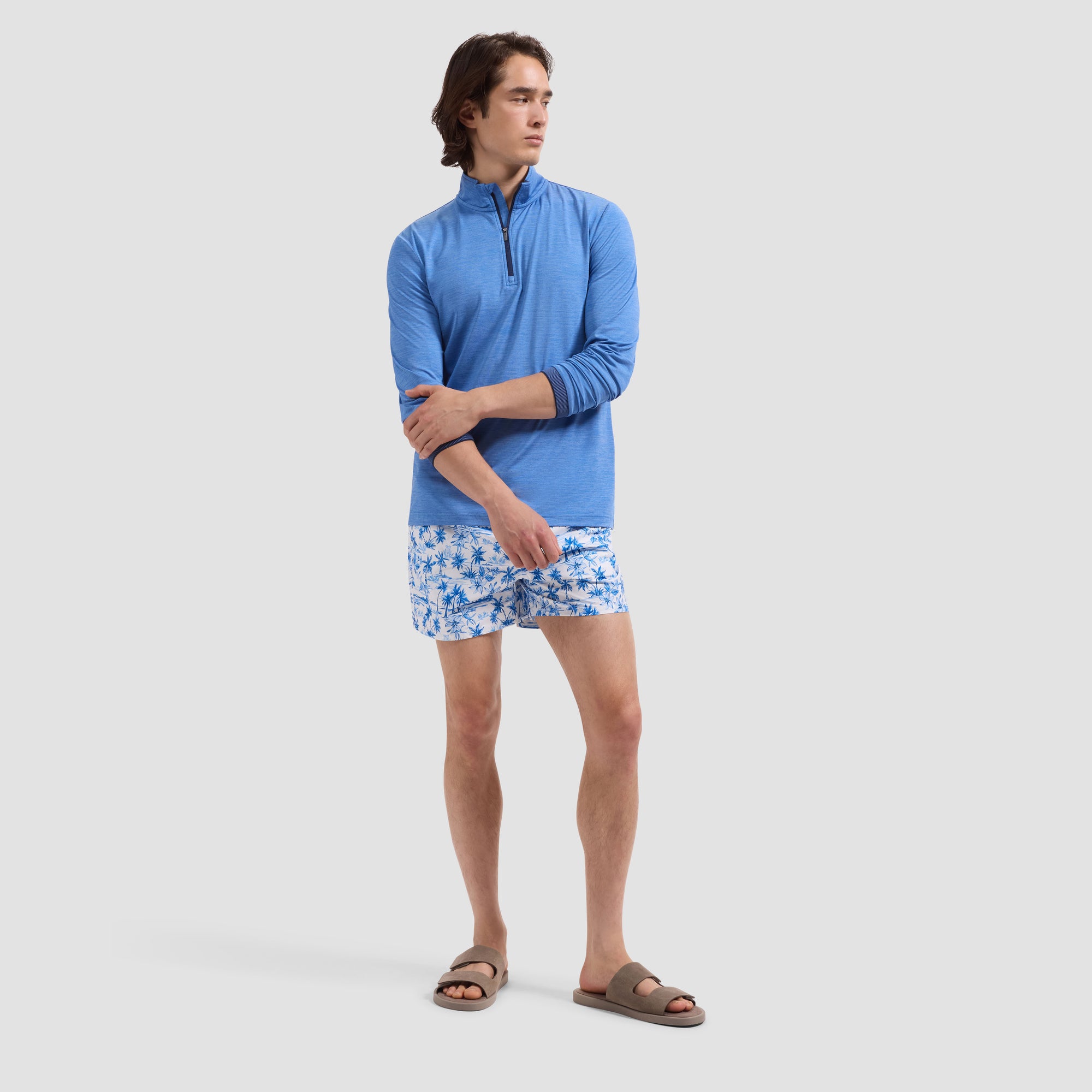 Kai Mid-Length Tropical Swim Trunks