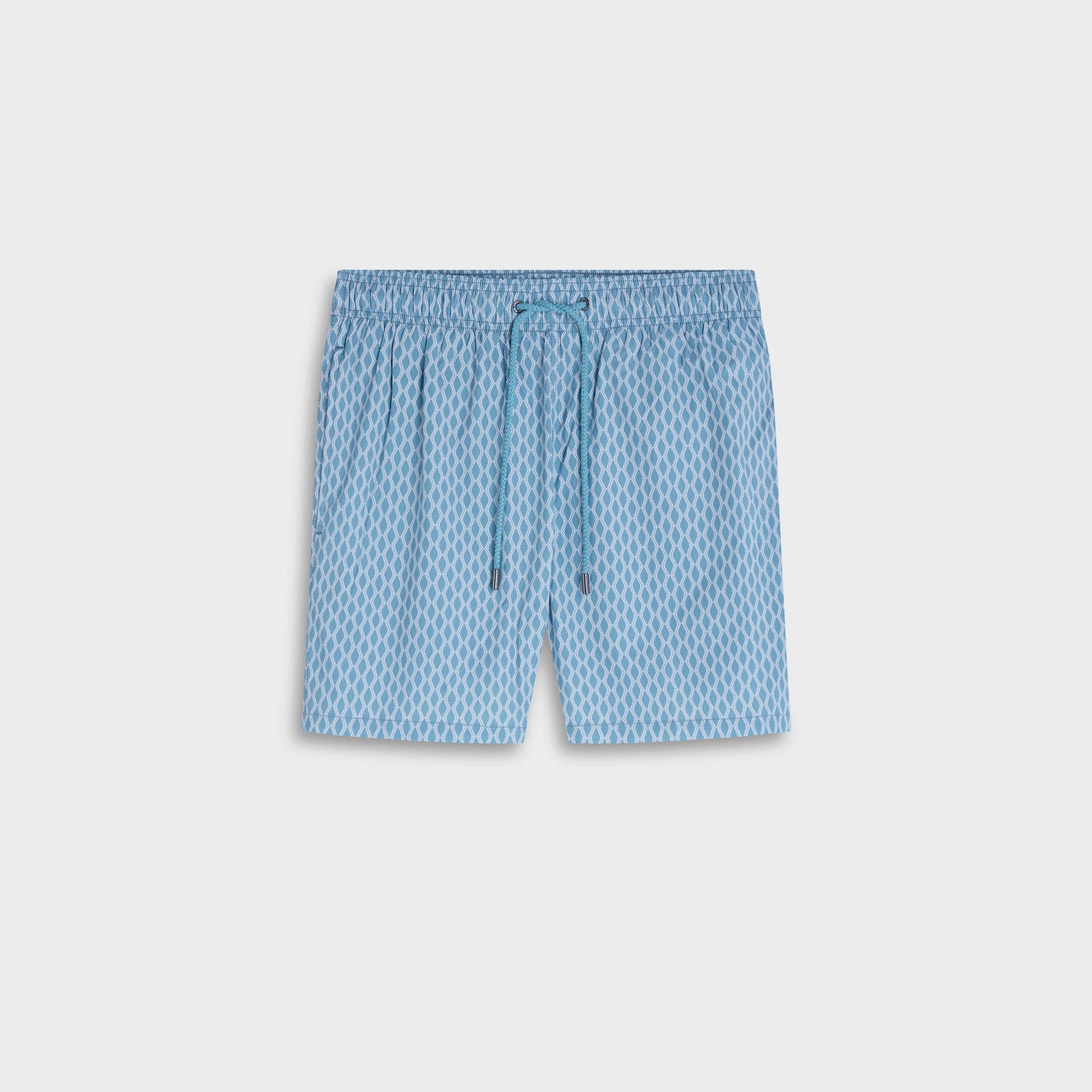Cruz Shorter-Length Diamond Swim Trunks