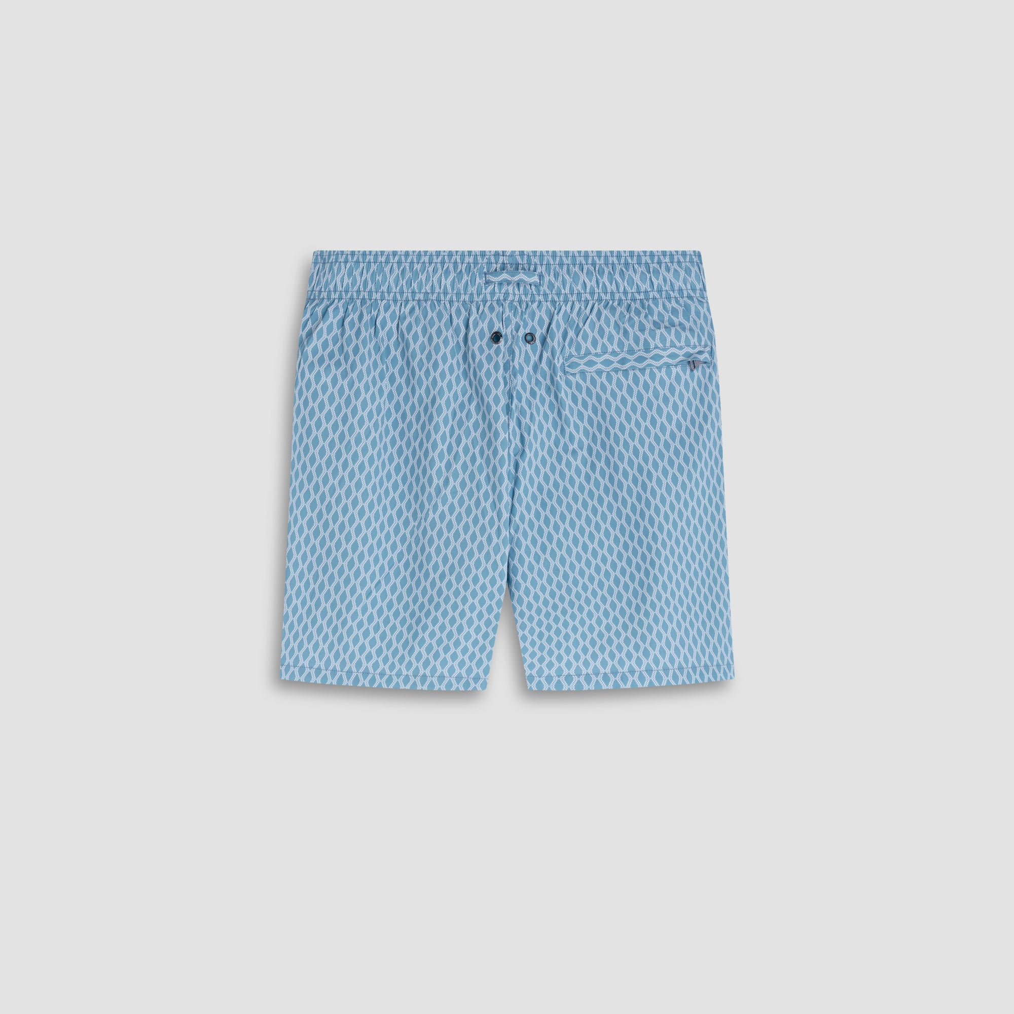 Cruz Shorter-Length Diamond Swim Trunks