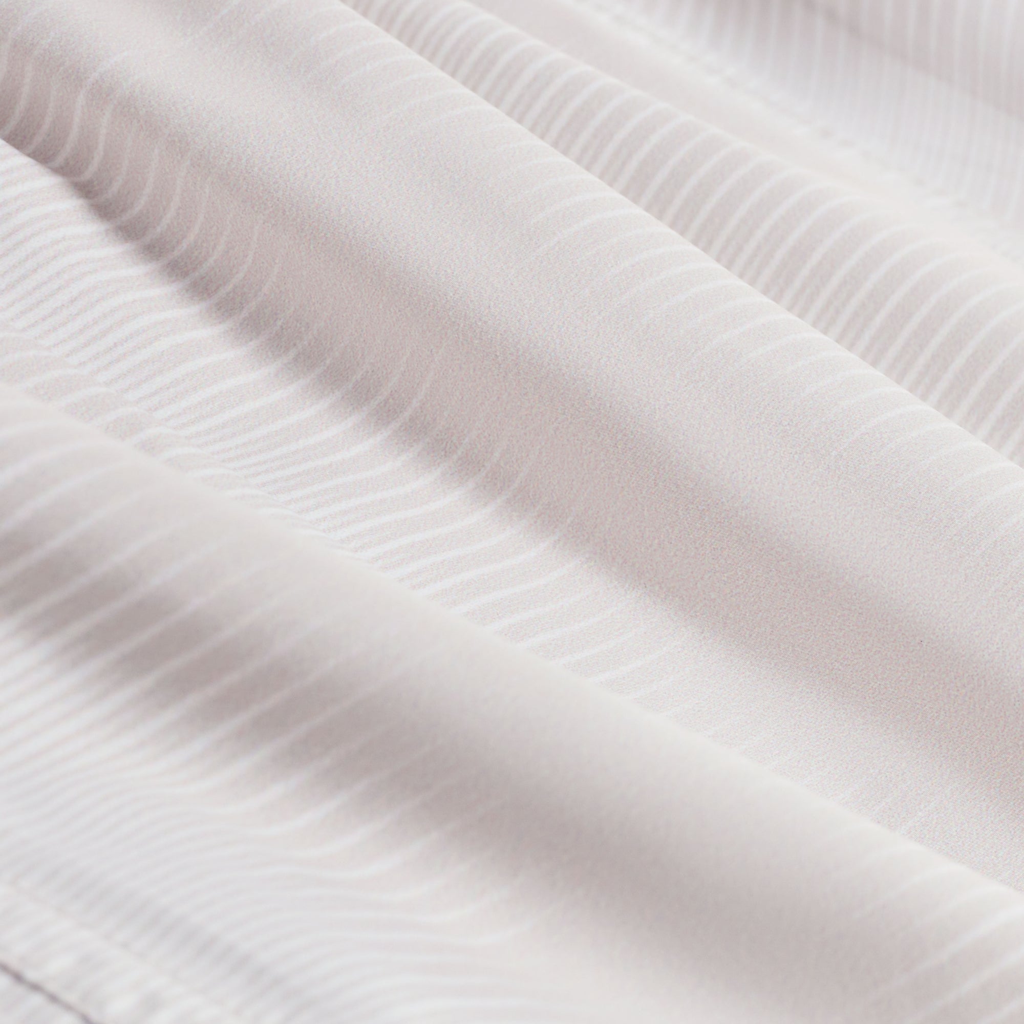 Cruz Shorter-Length Whisper Stripe Swim Trunks