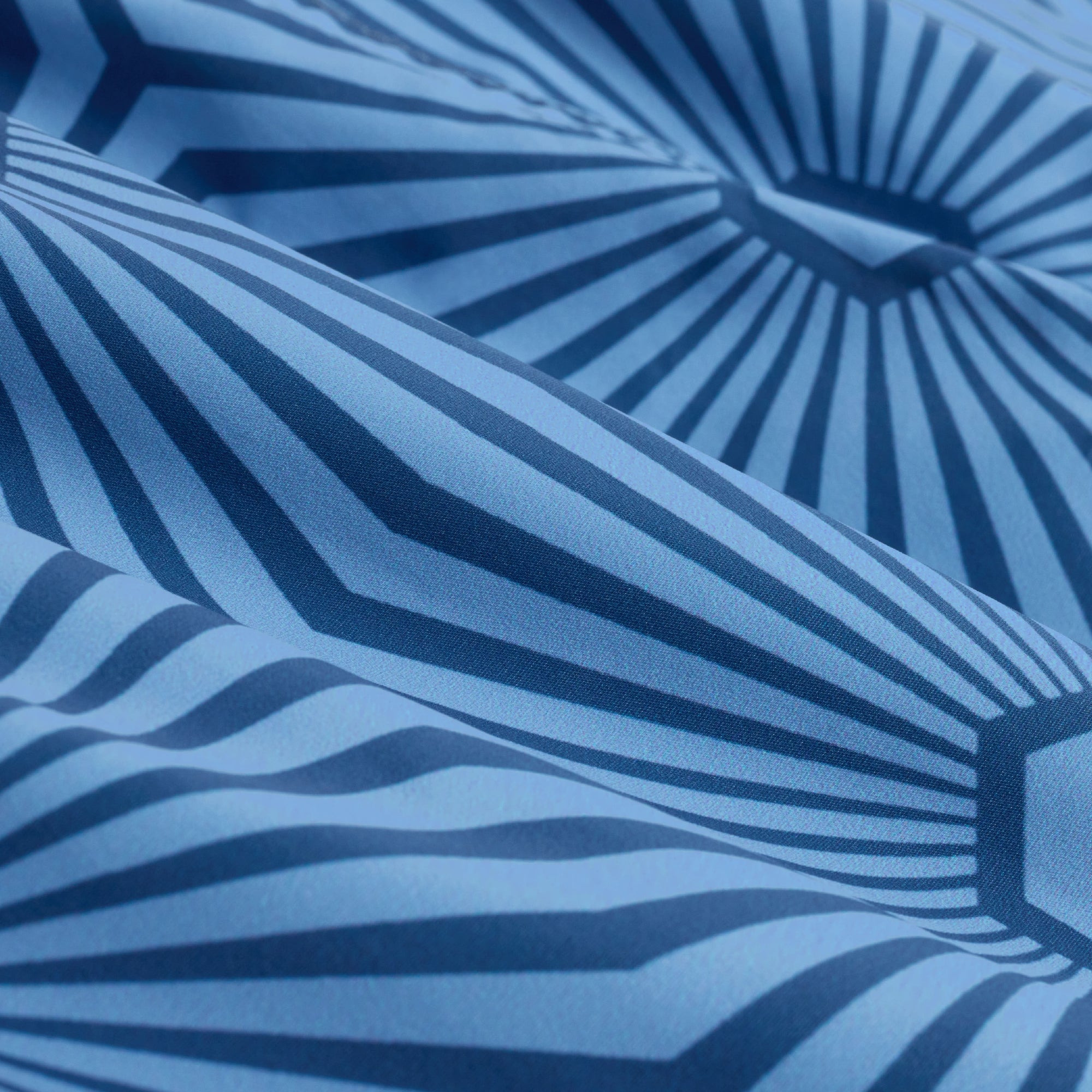 Cruz Shorter-Length Starburst Geo Swim Trunks